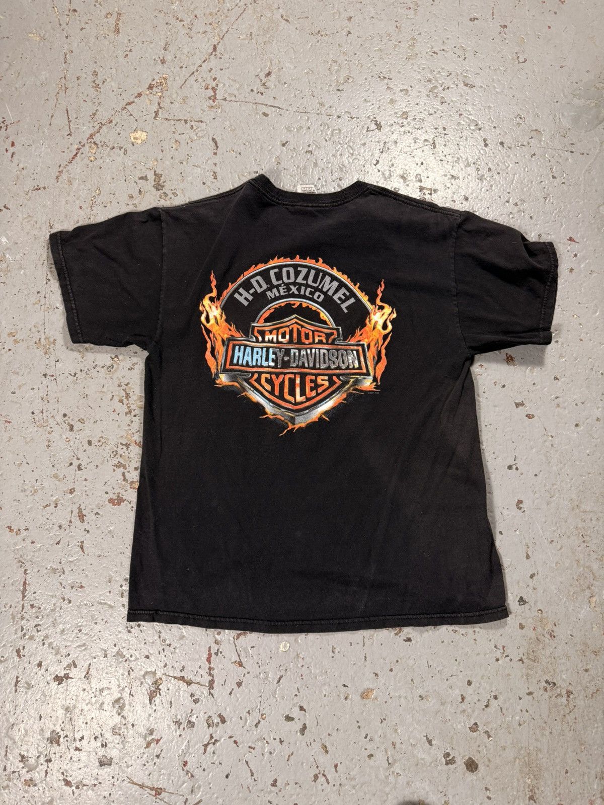 Harley Davidson Harley Davidson Sun Faded Flaming Pepper 2013 Distressed Tee Size US L / EU 52-54 / 3 - 5 Thumbnail