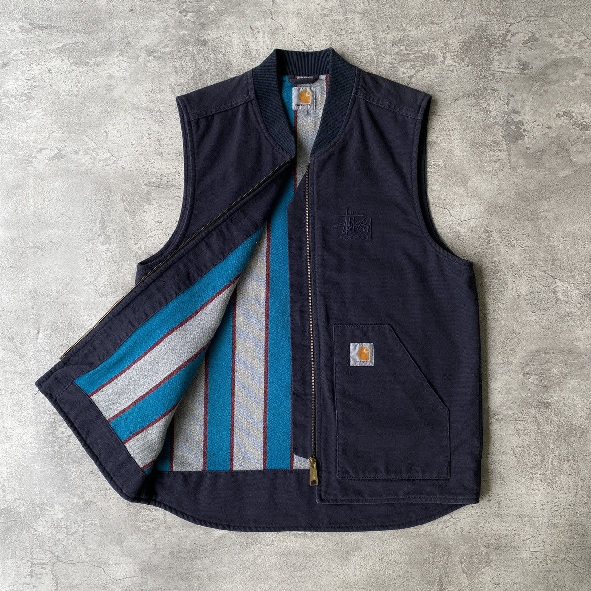 Carhartt × Vintage CARHARTT WIP × STÜSSY VEST | Grailed