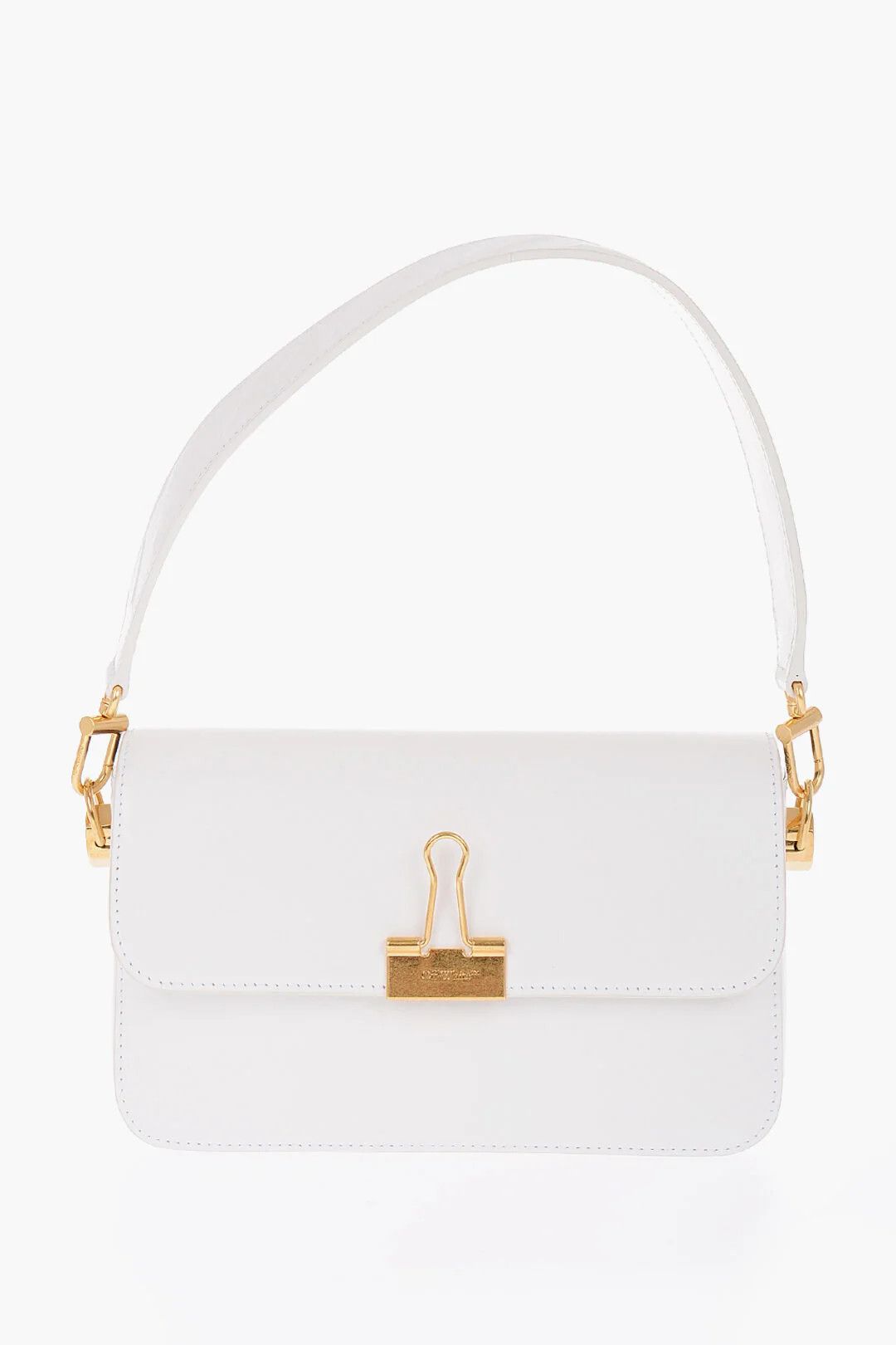 Off-White og1mm0426 Size: OS / Leather Shoulder Bag in White Size ONE SIZE - 1 Thumbnail