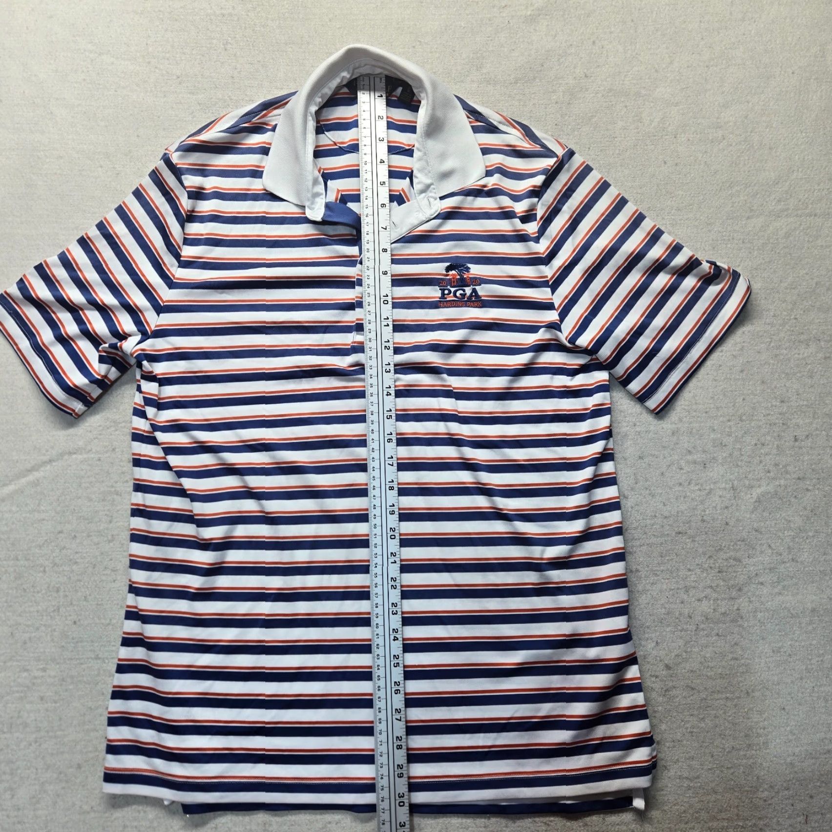 Ralph Lauren Ralph Lauren Polo Golf Shirt Adult Men's L Multicolor White Blue Red Striped Short Sleeve Collared Polo Shirt Golf Mens Size US L / EU 52-54 / 3 - 6 Thumbnail
