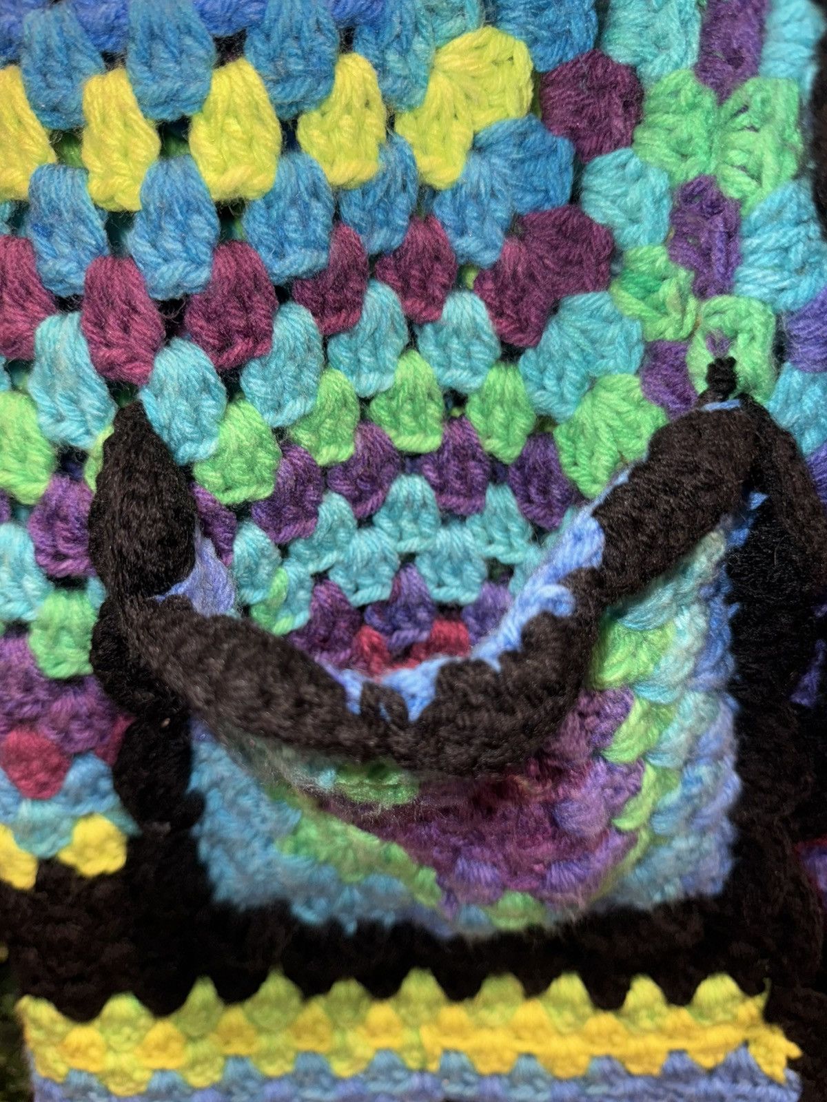 Other Hand crocheted granny square cardigan. BNWOT fits like a L Size L / US 10 / IT 46 - 7 Thumbnail