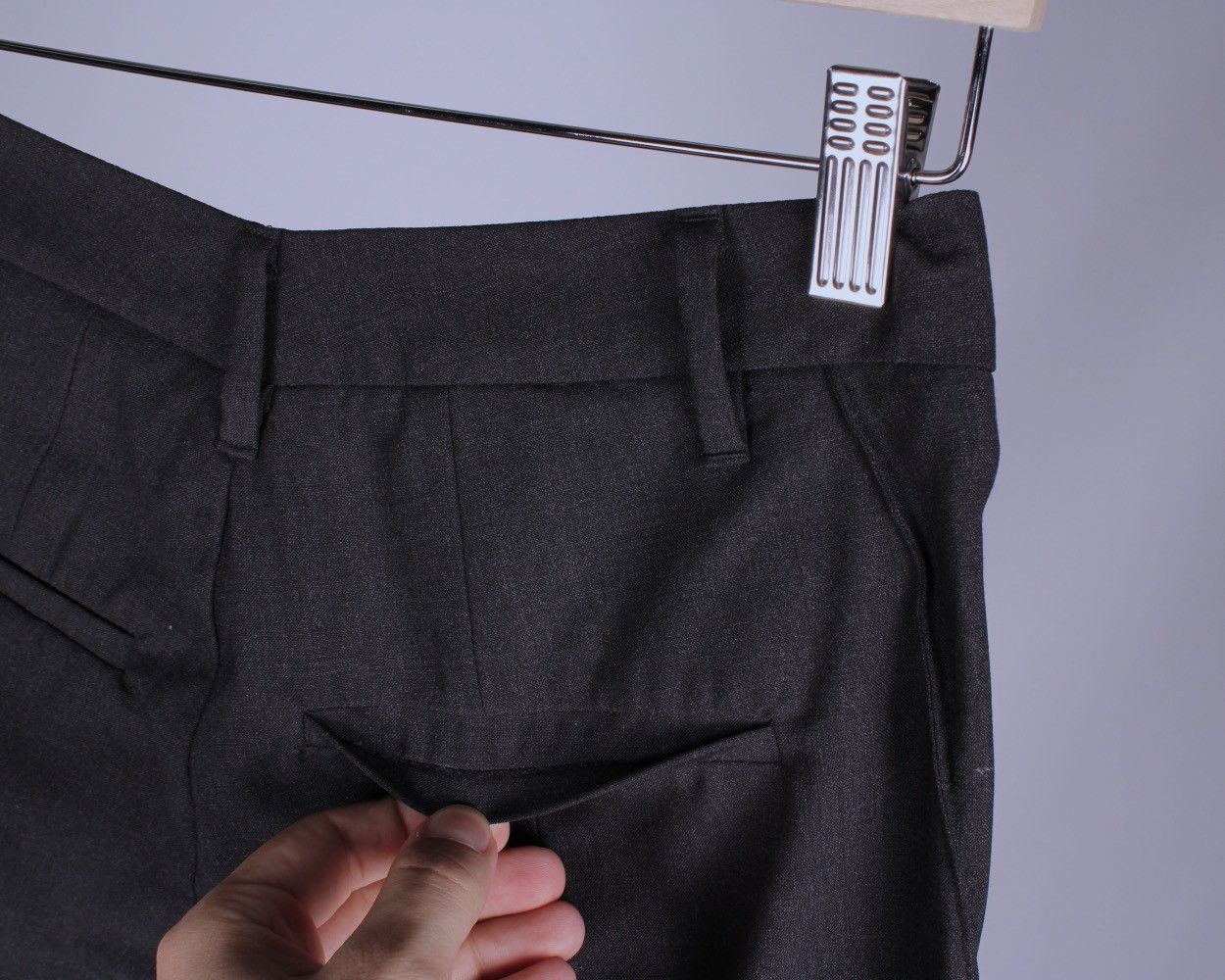 Brunello Cucinelli × Designer BRUNELLO CUCINELLI Wool Blend Dark Gray Ankle Pants Size 27" / US 4 / IT 40 - 10 Thumbnail