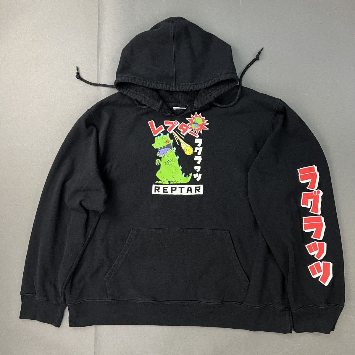 Nickelodeon Y2K Official Rugrats Japanese REPTAR Hoodie Size US XXL / EU 58 / 5 - 1 Thumbnail