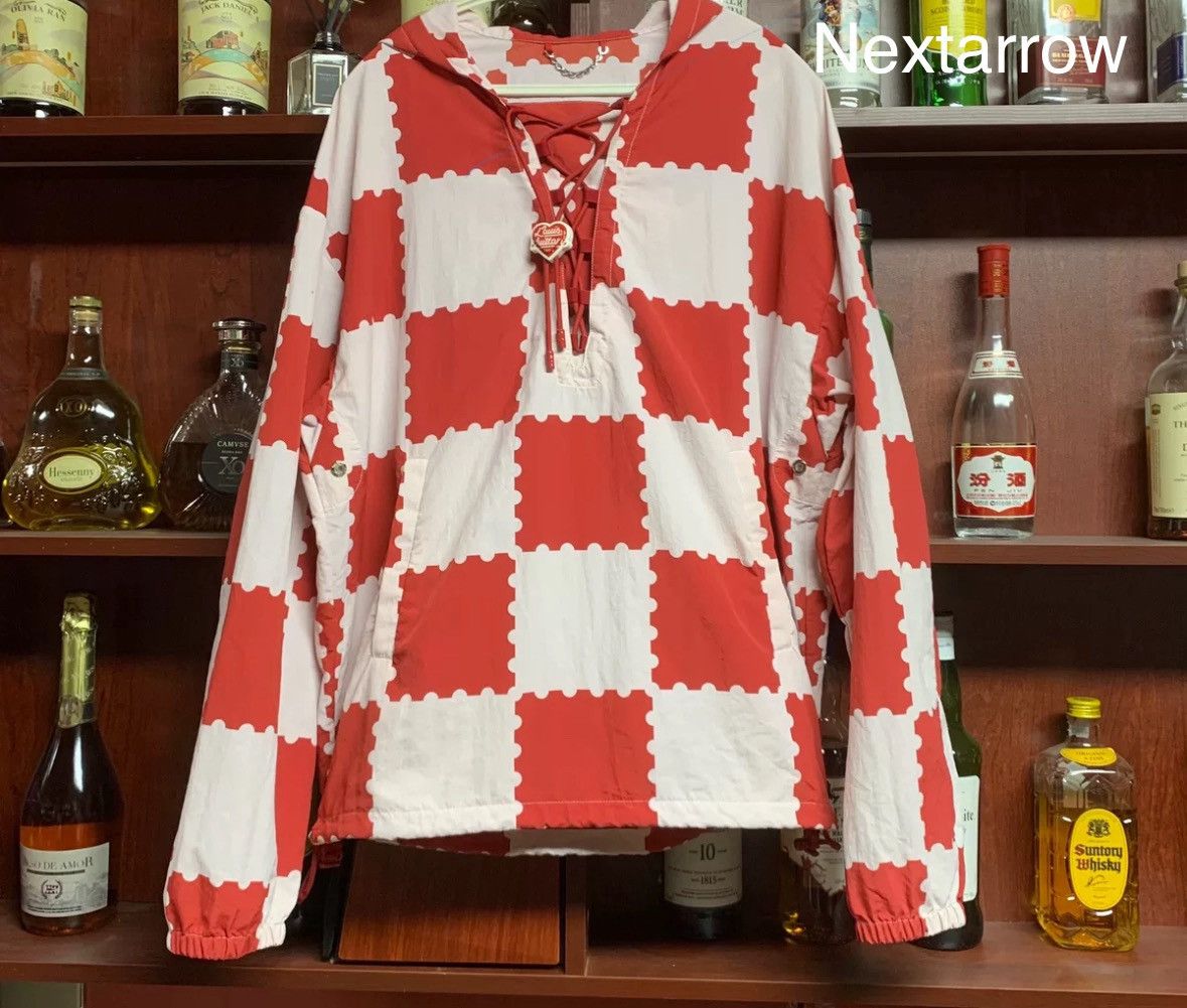 LOUIS VUITTON✖️ Nigo white and red chessboard assault suit