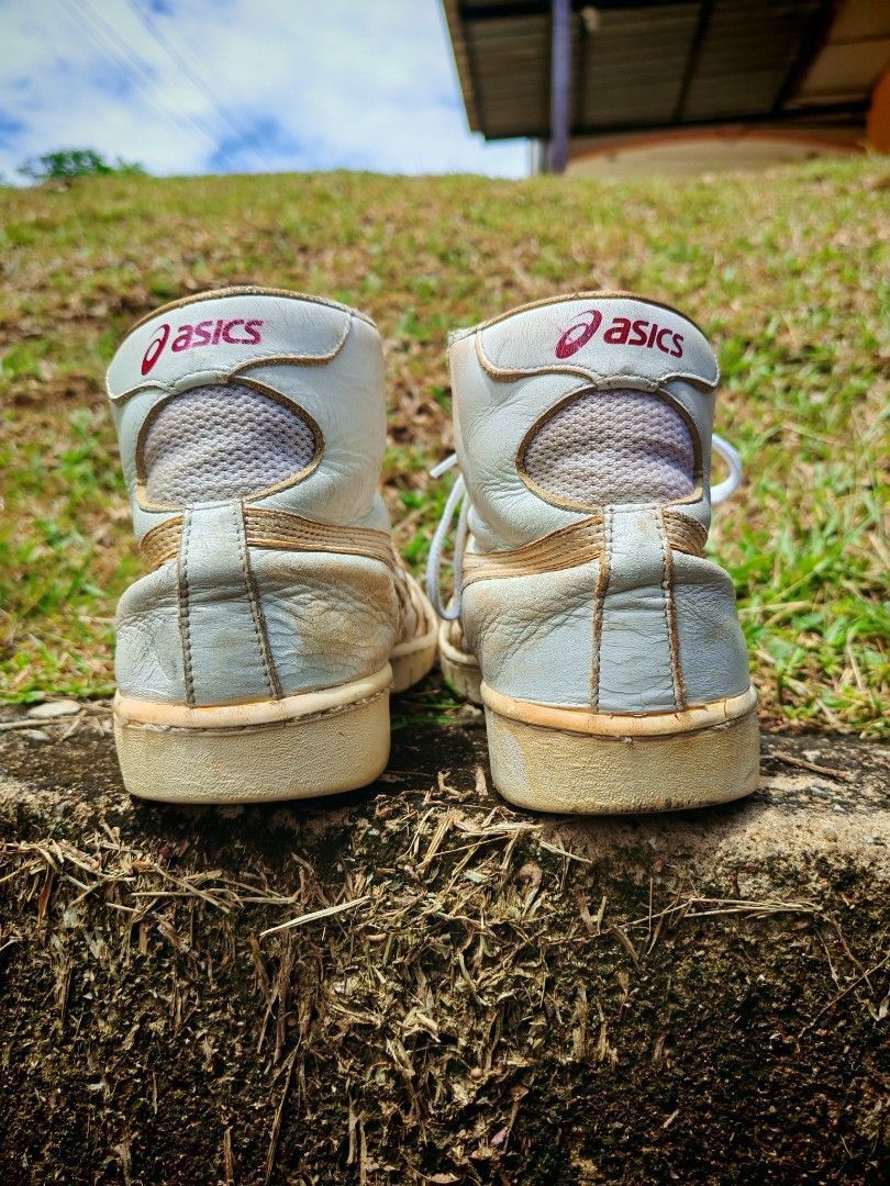 Asics Vintage ASICS Tiger Progold High Top White Gold Size US 9 / EU 42 - 2 Thumbnail