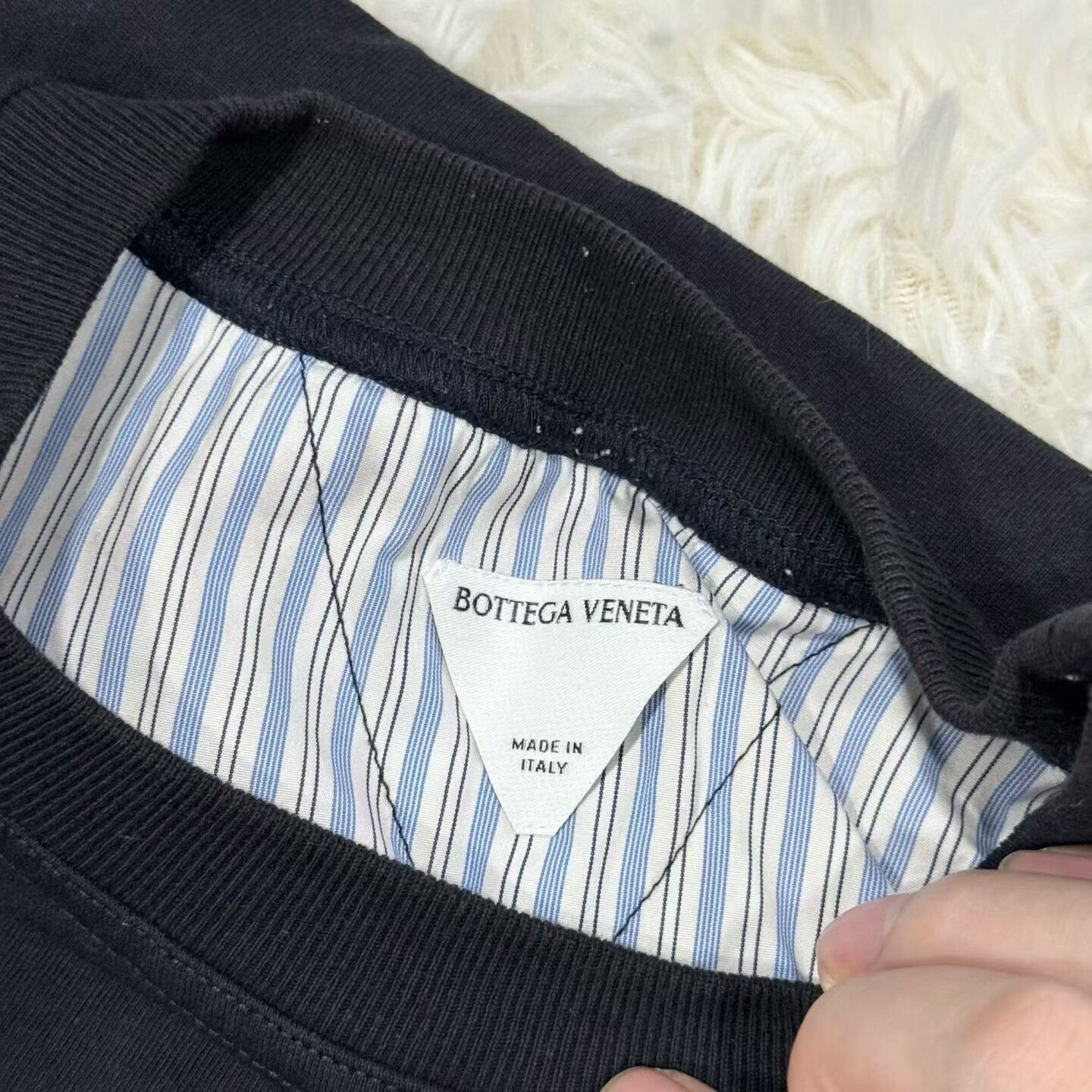Bottega Veneta Bottega Veneta Lined Striped Double Layer Size US L / EU 52-54 / 3 - 3 Thumbnail