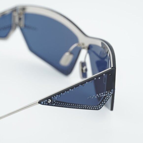 Givenchy Givenchy GV4100US 16V Sunglasses Blue/Silver Geometric Frame Size ONE SIZE - 7 Thumbnail