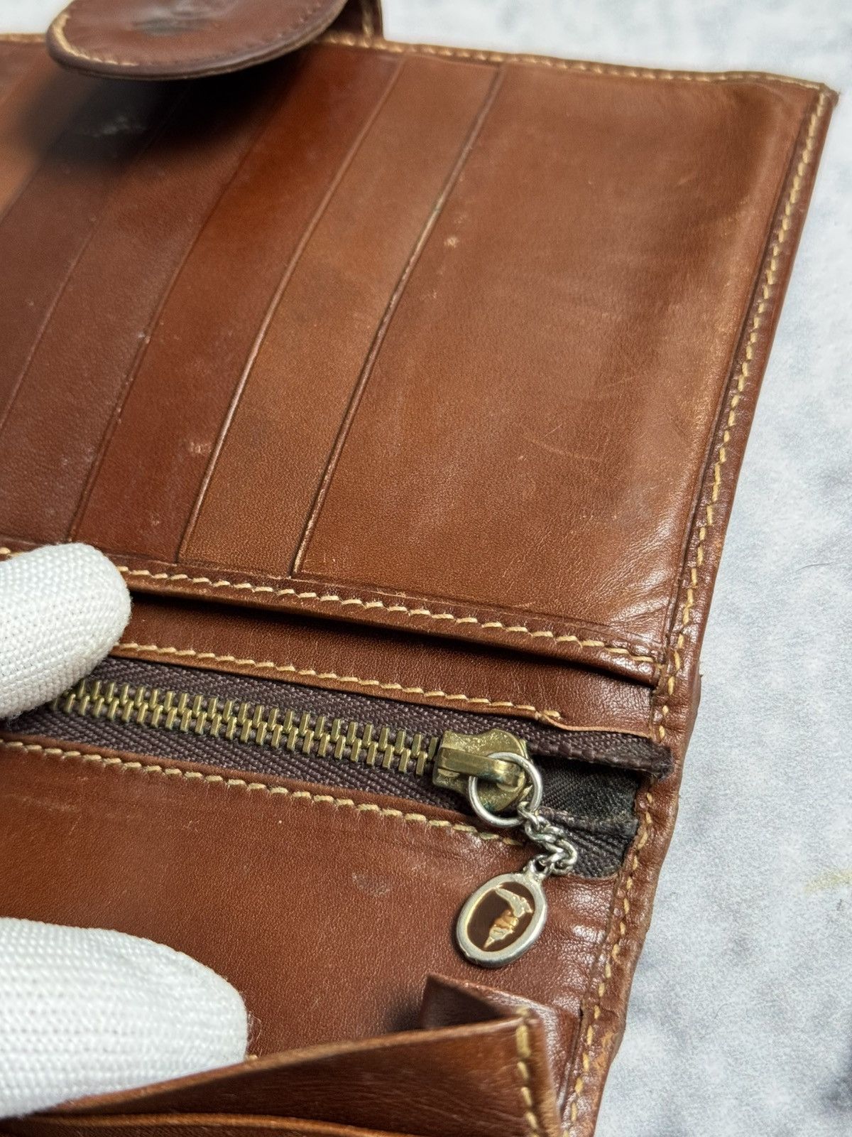 Trussardi 😻Luxury brown vintage leather TRUSSARDI WALLET Size ONE SIZE - 7 Thumbnail