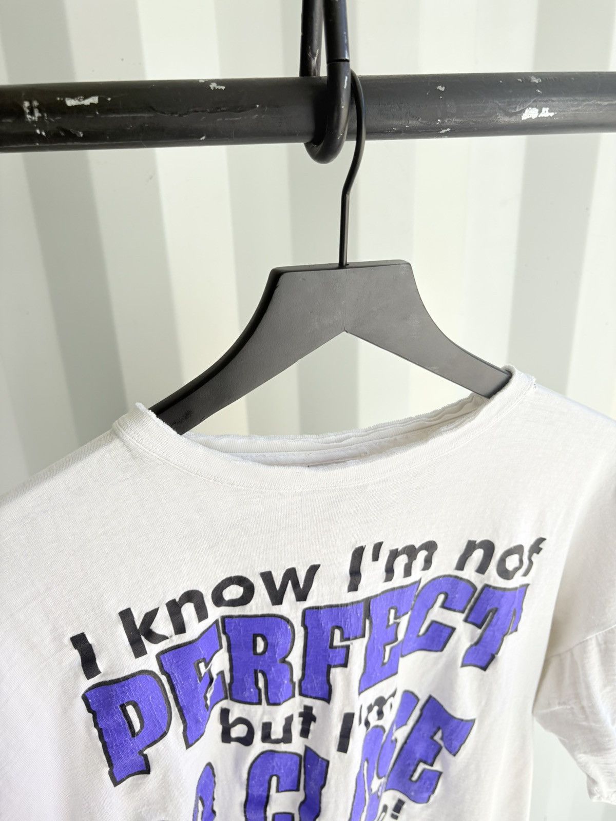 Vintage Vintage Im Perfect Shirt Faded Distressed Grunge Funny Size US XL / EU 56 / 4 - 4 Thumbnail