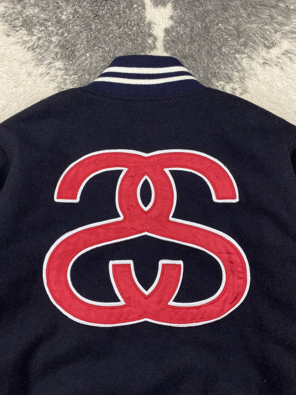 Stussy ⭐️Stüssy 80 Wool Quilted Varsity Jacket⭐️ Size US S / EU 44-46 / 1 - 9 Thumbnail
