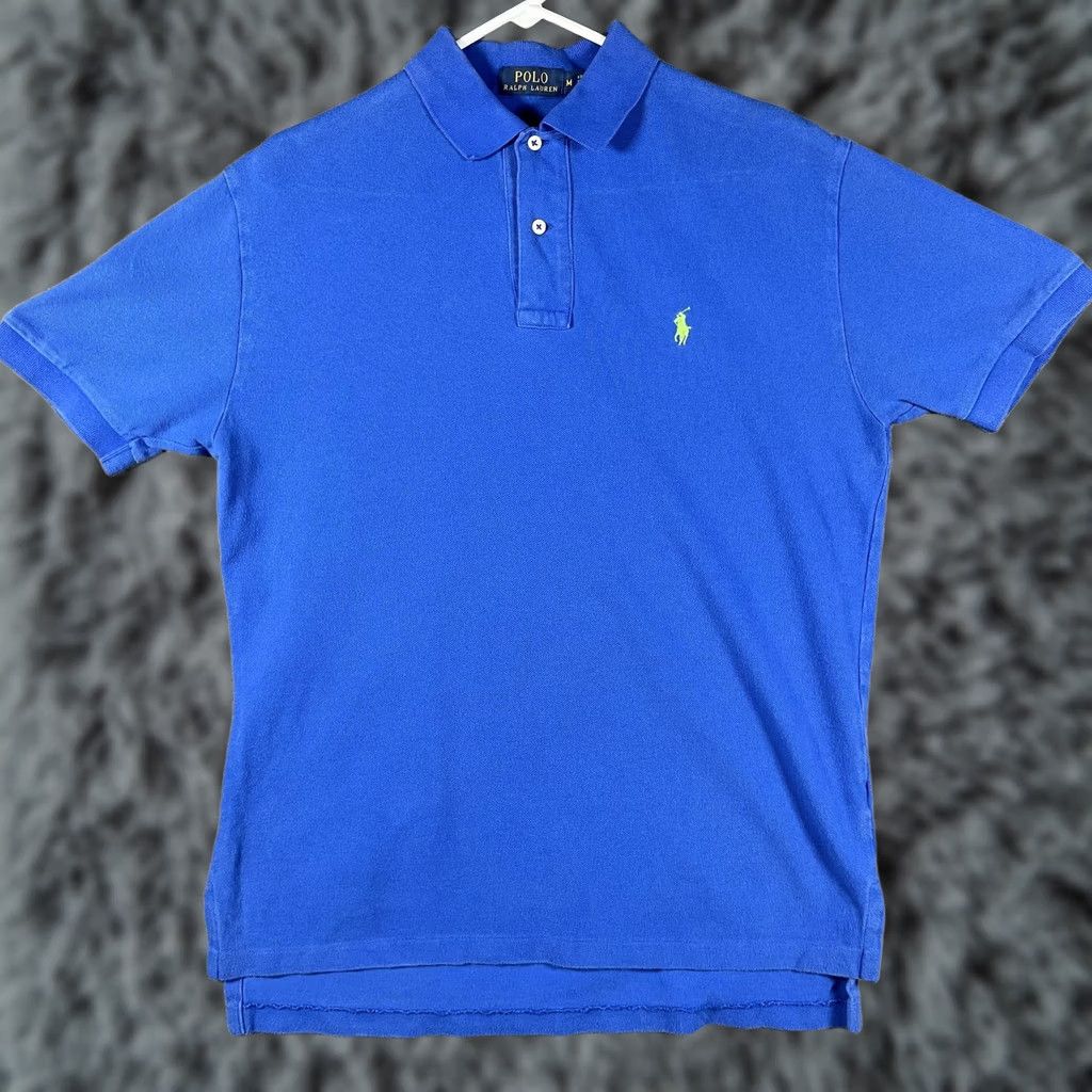 Polo Ralph Lauren Polo Ralph Lauren Polo Shirt Mens M Blue Pique Classic Embroidered Pony Size US M / EU 48-50 / 2 - 1 Thumbnail