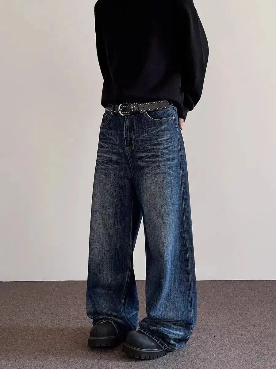Japanese Brand Vintage washed cat whisker design micro flare jeans Size US 34 / EU 50 - 5 Thumbnail