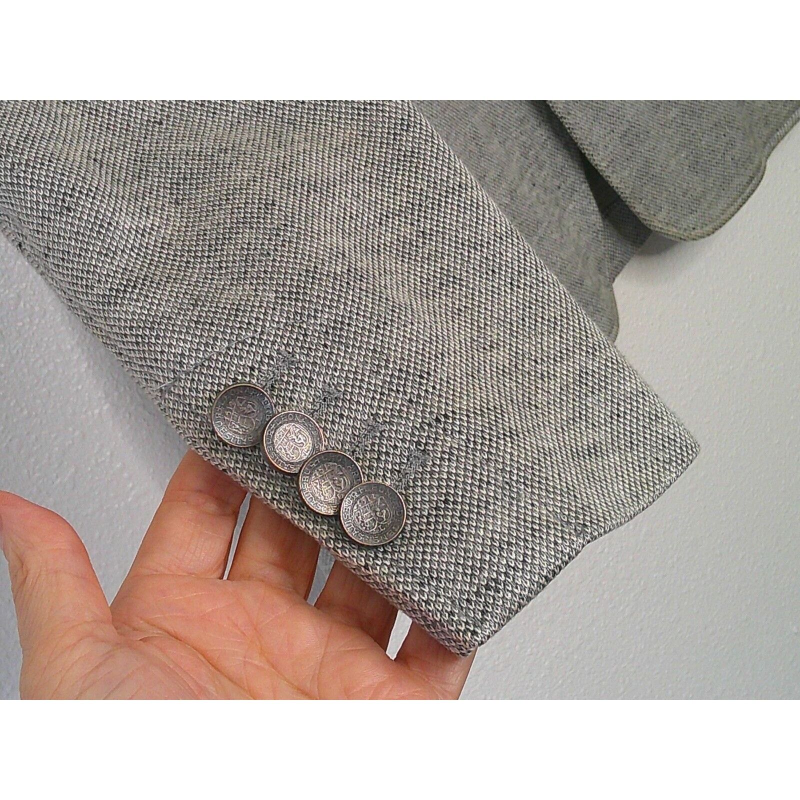 Other Windsor Blue Tweed Sage Green Suede Trim Jacket 46 Size US S / EU 44-46 / 1 - 5 Thumbnail