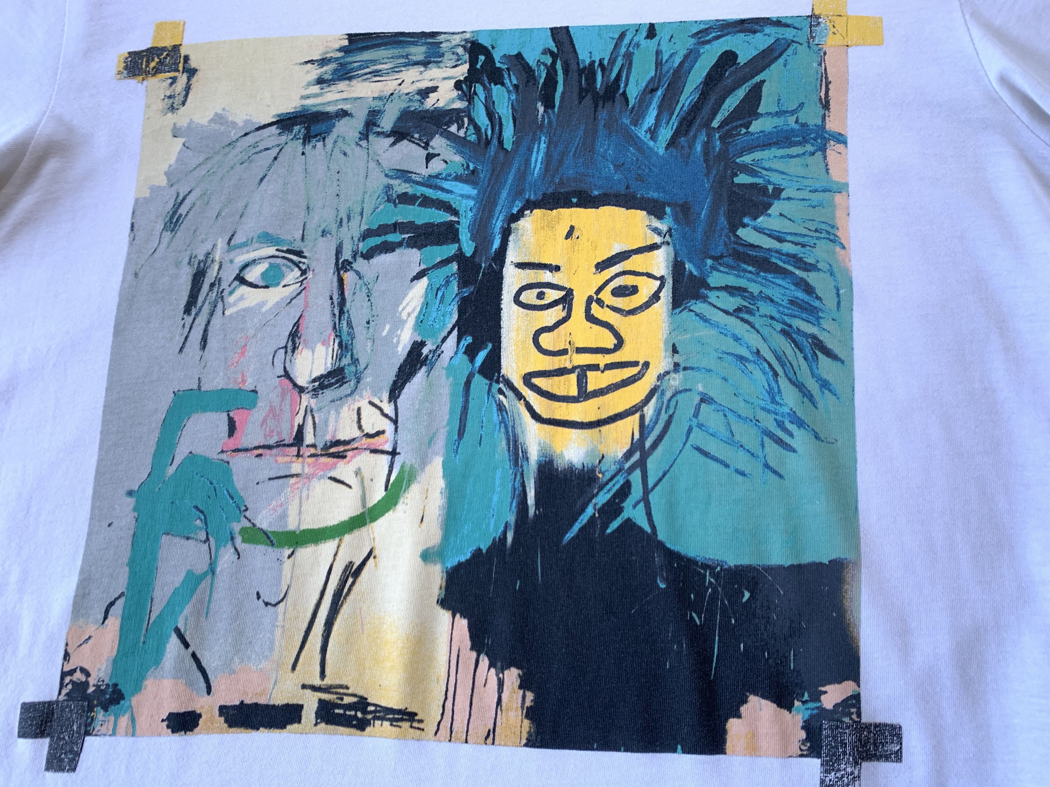 Jean-Michel Basquiat Vintage Jean Michel Basquiat White Printed T-Shirt Size US M / EU 48-50 / 2 - 5 Thumbnail