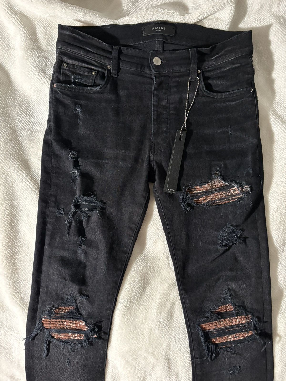 Amiri Amiri Bandana Mx1 Jean Aged Black