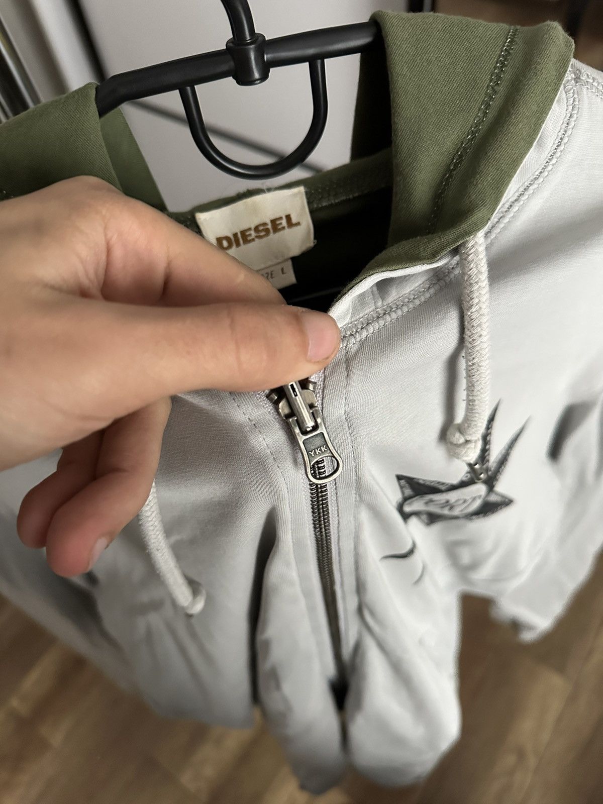 Diesel Diesel Vintage Reversible Zip Hoodie Rare Size US L / EU 52-54 / 3 - 15 Thumbnail