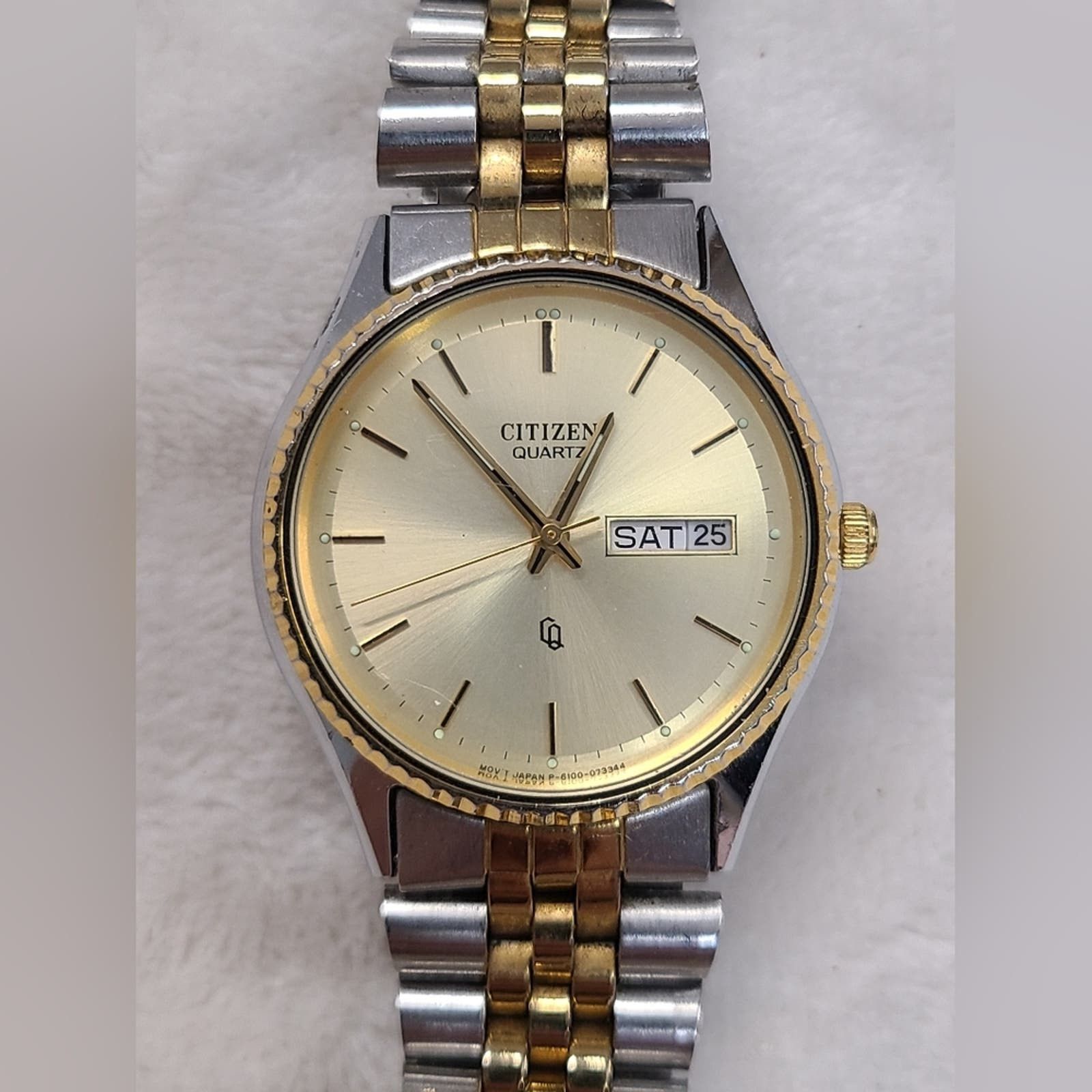 image of Vintage Citizen Men's Two Tone Presidential Watch in Gold