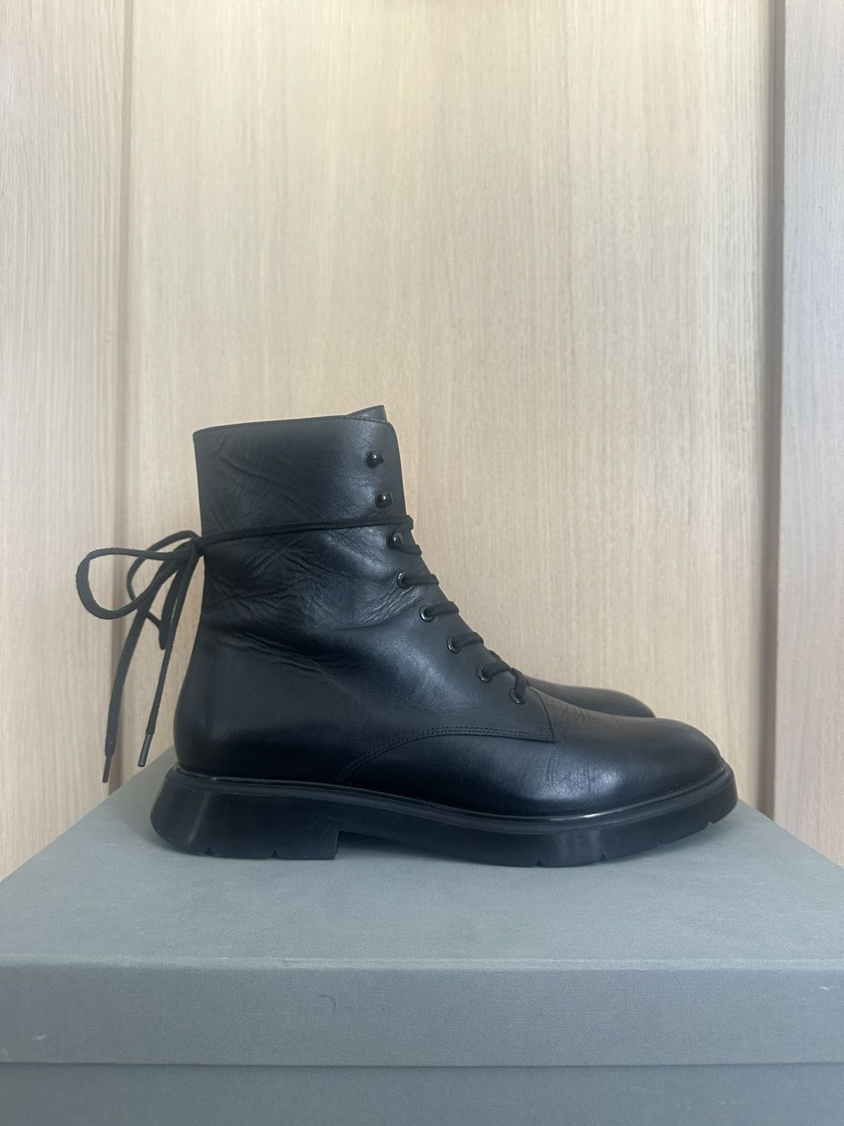 Stuart Weitzman Ann Demeulemeester vibe Stuart Weitzman Black Leather Boot Size US 11 / EU 44 - 3 Thumbnail