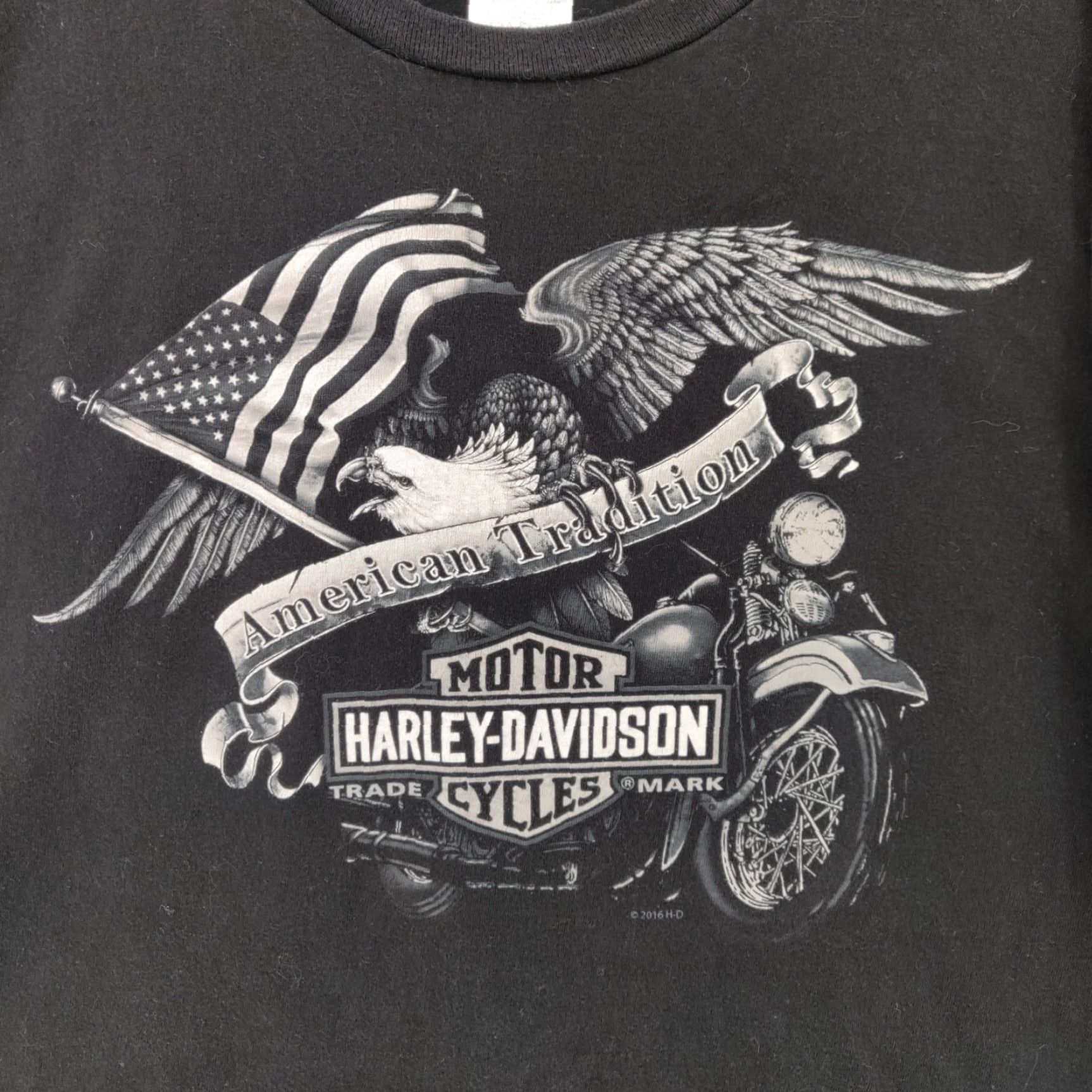 Harley Davidson Harley-Davidson T Shirt Men 3XL Black Cotton USA American Tradition Logo Graphic Print Short Sleeve Crew Neck Regular Fit Vintage No Size US XXL / EU 58 / 5 - 6 Thumbnail