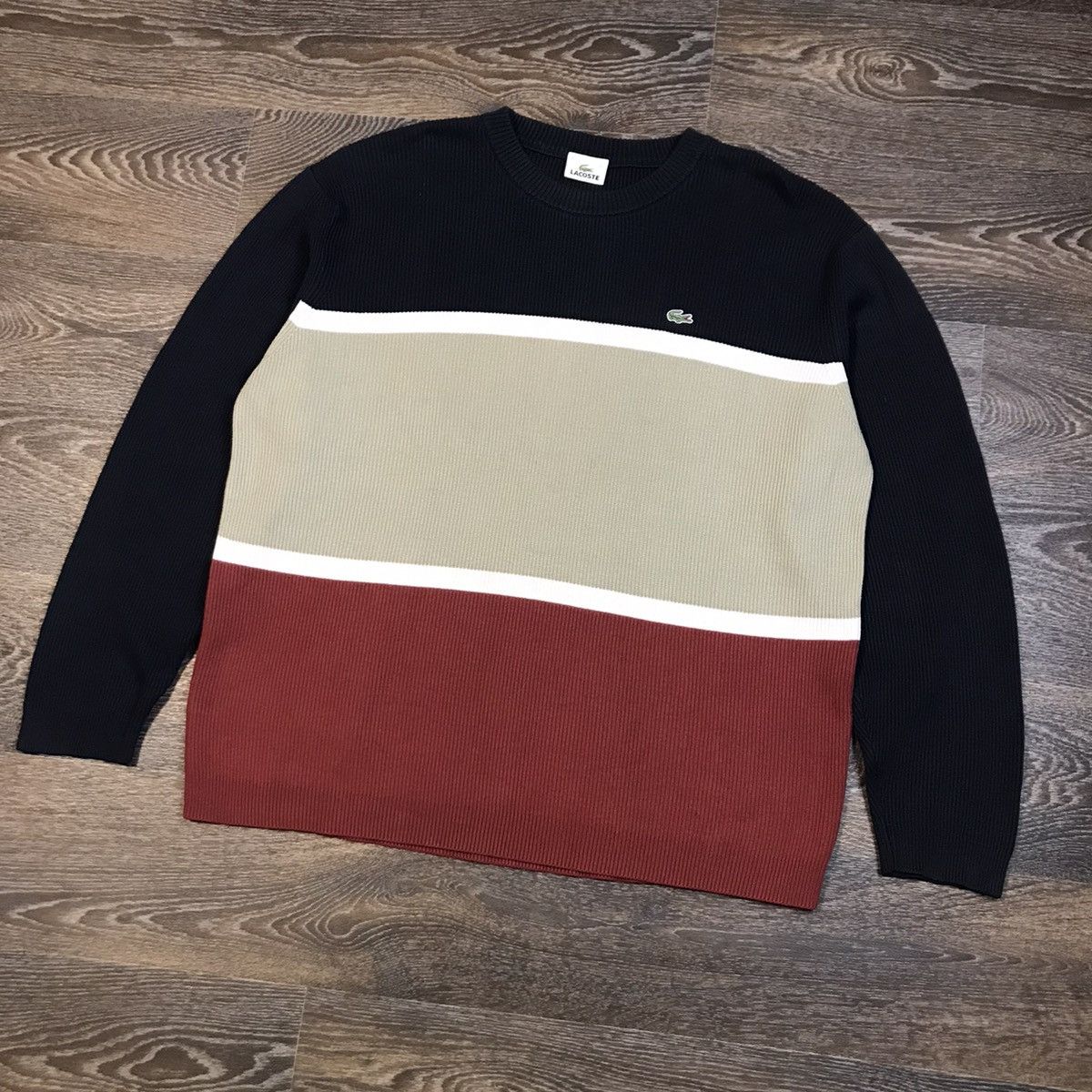 Lacoste 🇫🇷 Vintage 90s Lacoste Sweater Mens Size XL-XXL Size US XL / EU 56 / 4 - 3 Thumbnail