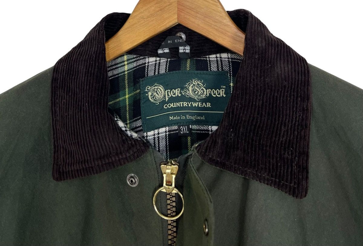 Barbour Vintage Open Green Waxed Jacket Size US XXL / EU 58 / 5 - 8 Thumbnail
