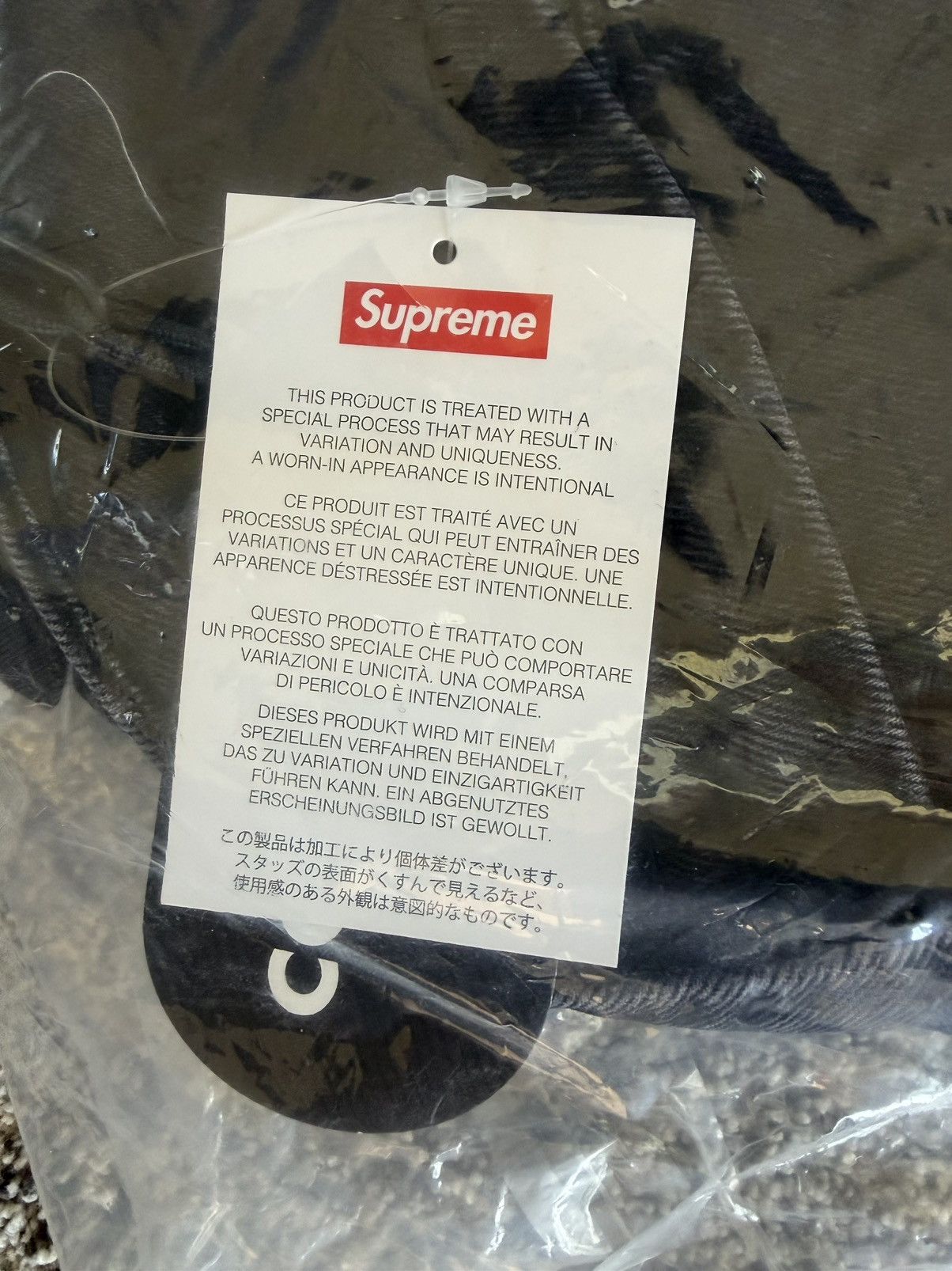 Supreme Supreme Denim Backpack (Black) Size ONE SIZE - 8 Thumbnail