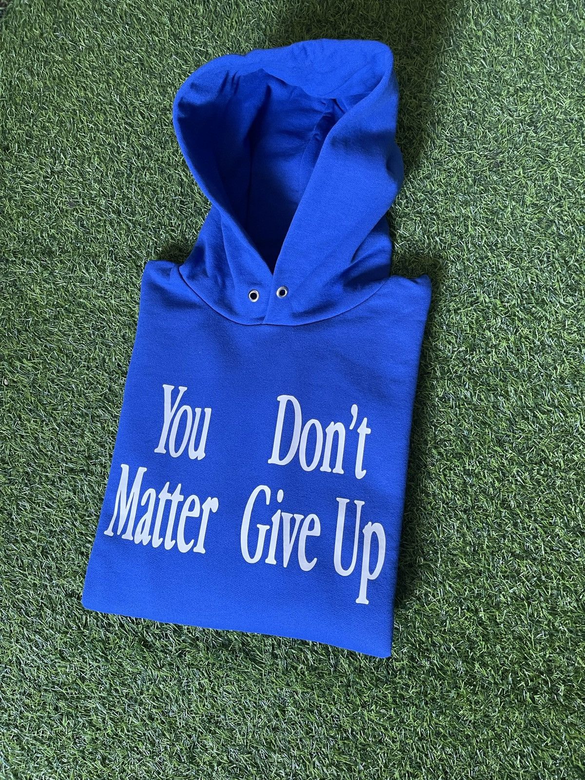 Vintage YOU DON'T MATTER GIVE UP HOODIE Size US XL / EU 56 / 4 - 1 Preview