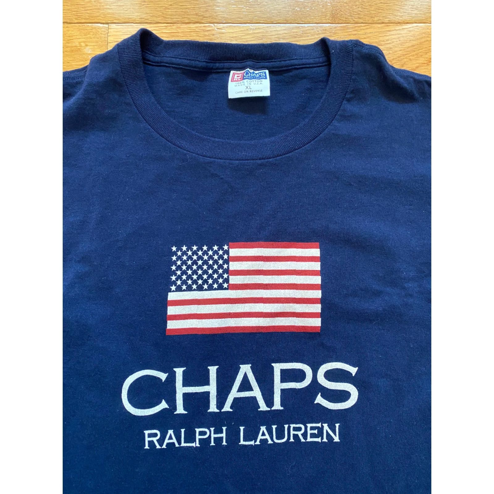Chaps VINTAGE Chaps Ralph Lauren Single Stitch T-shirt Mens XL Burgundy American Flag Stitch Shirt Mens XL Burgundy Size US XL / EU 56 / 4 - 5 Thumbnail