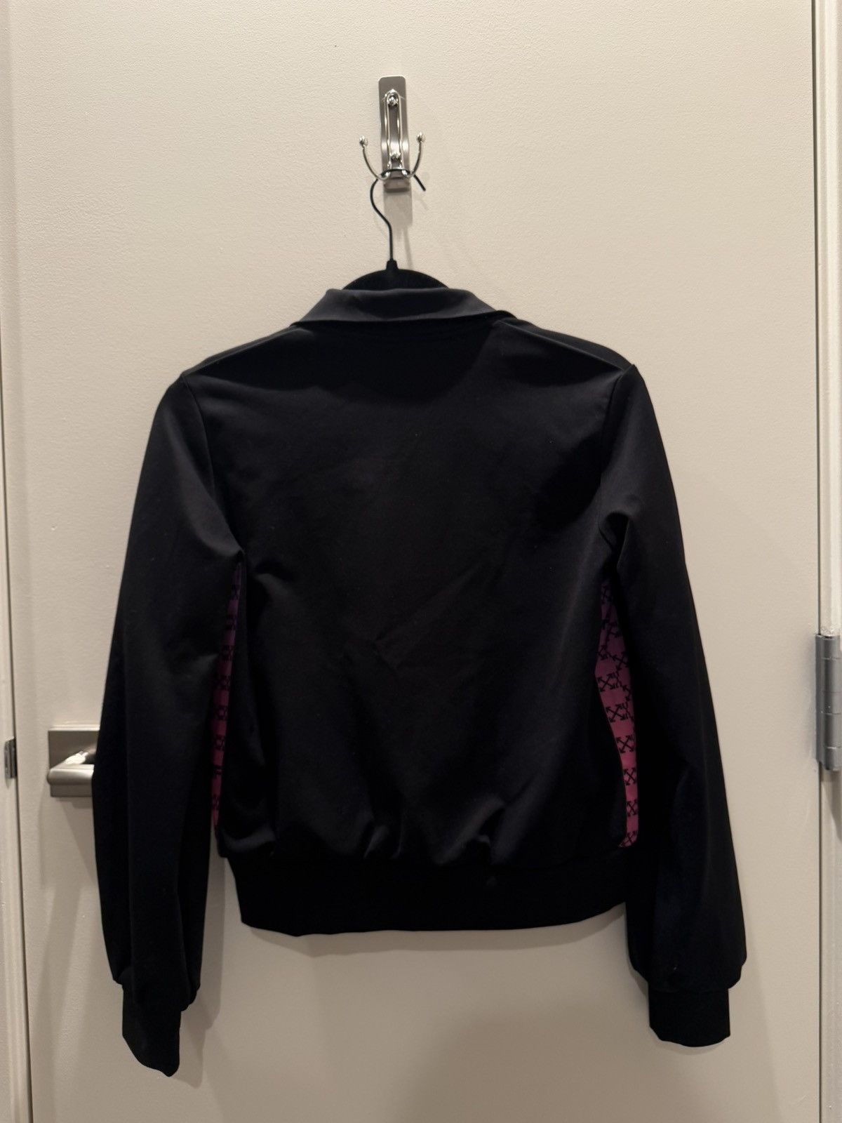 Off-White Off-White Monogram-Band Track Jacket Black/Pink Purple FW22 Size M / US 6-8 / IT 42-44 - 2 Thumbnail