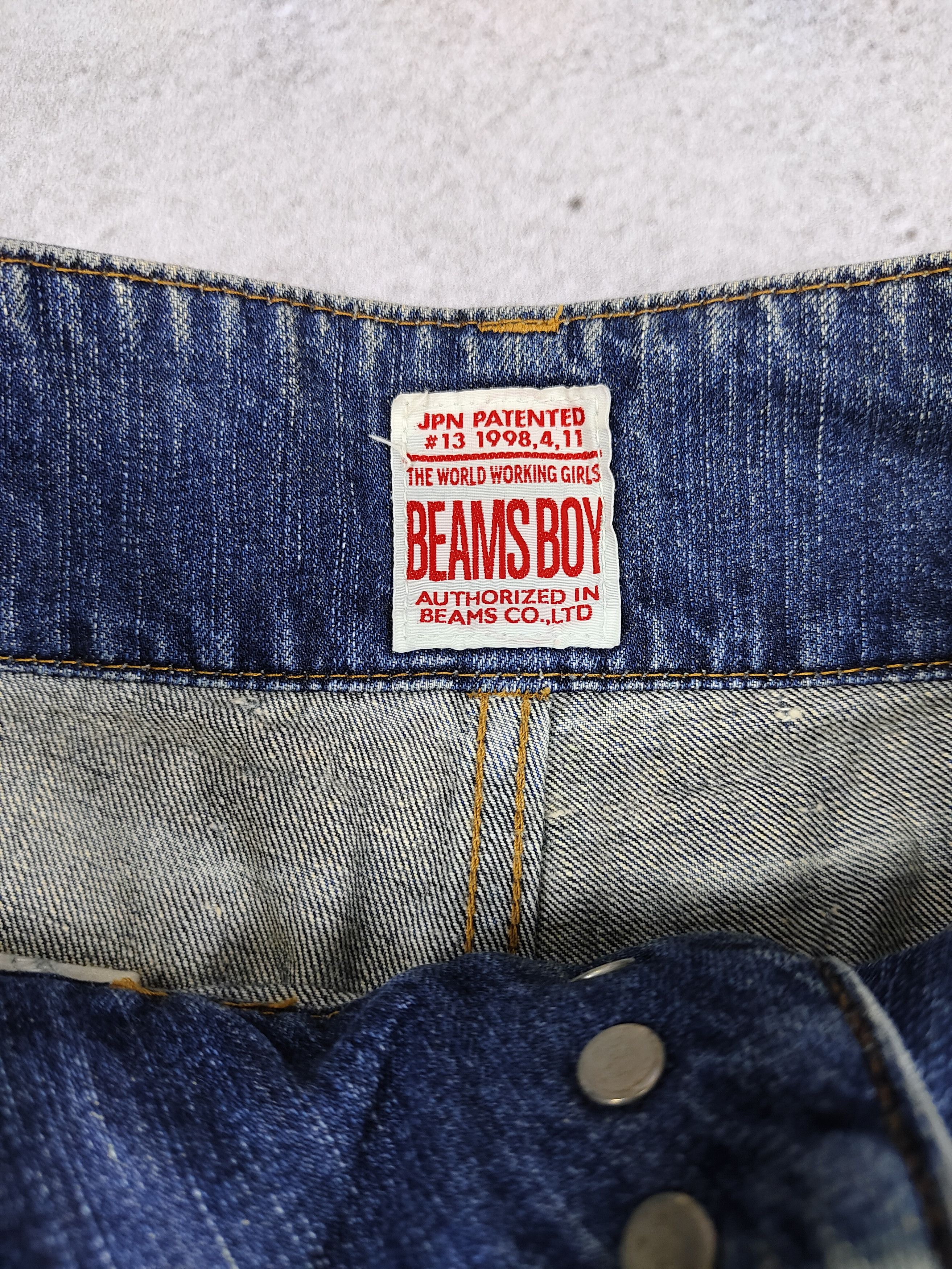 Beams Plus 2000s Beams Boy- Hakama Silhouete Coulotte Wide Leg Denim Size 30" / US 8 / IT 44 - 10 Thumbnail