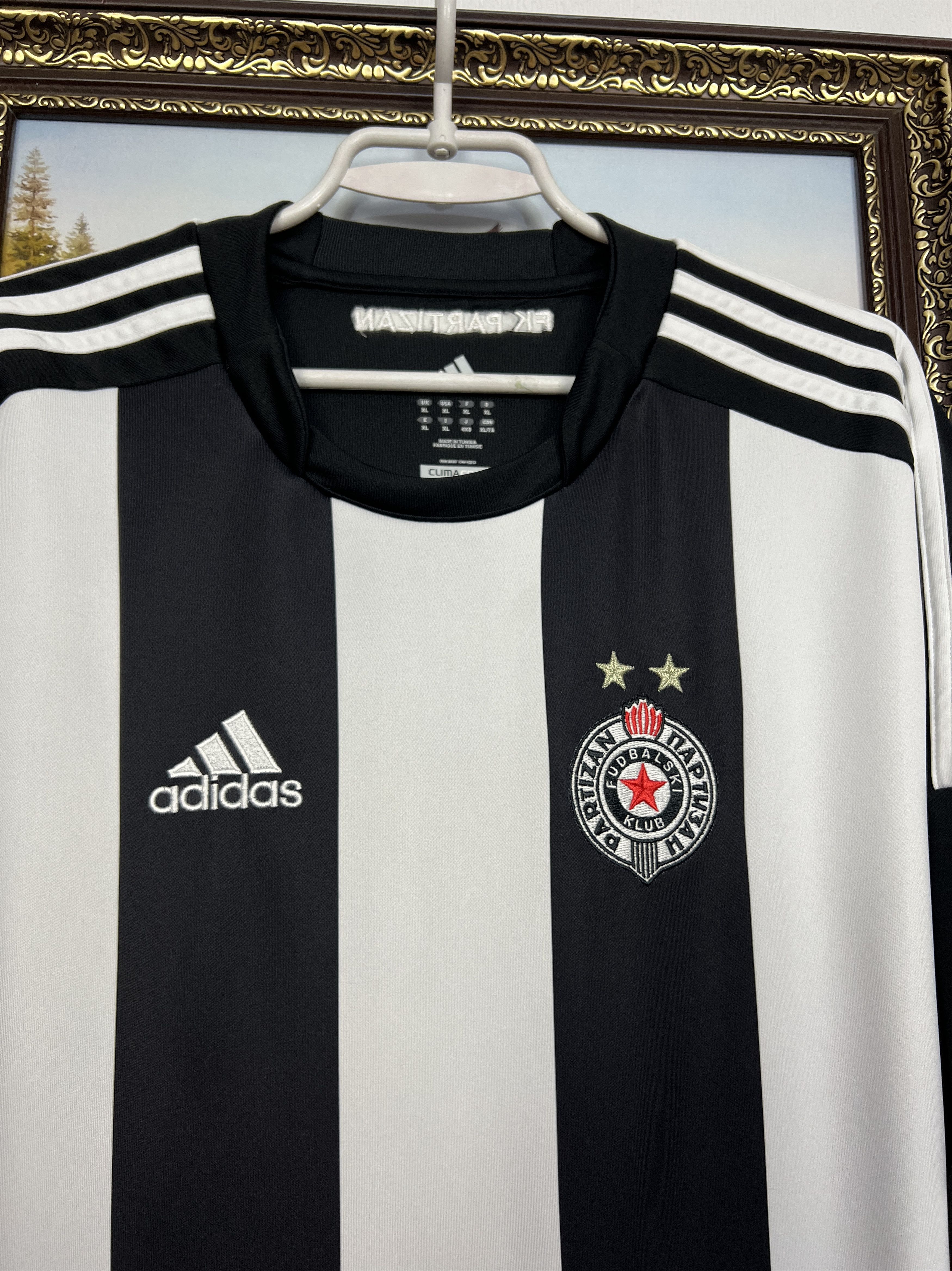 Adidas Partizan Belgrade football shirt Soccer Long Sleeve Jersey Size US XL / EU 56 / 4 - 3 Thumbnail