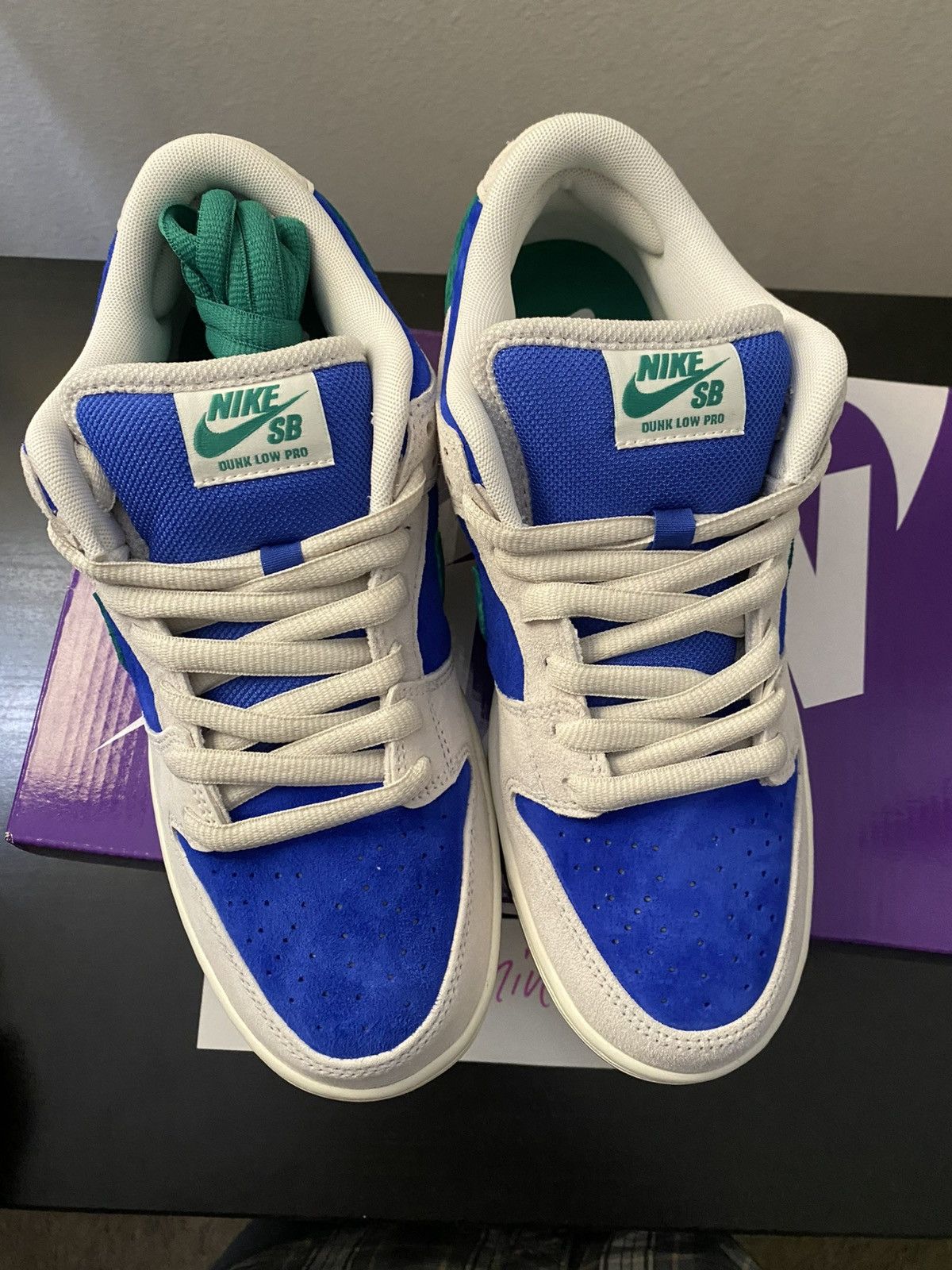 Nike Nike SB Dunk Low Pro (Hyper Royal Malachite) Size US 8.5 / EU 41-42 - 6 Thumbnail