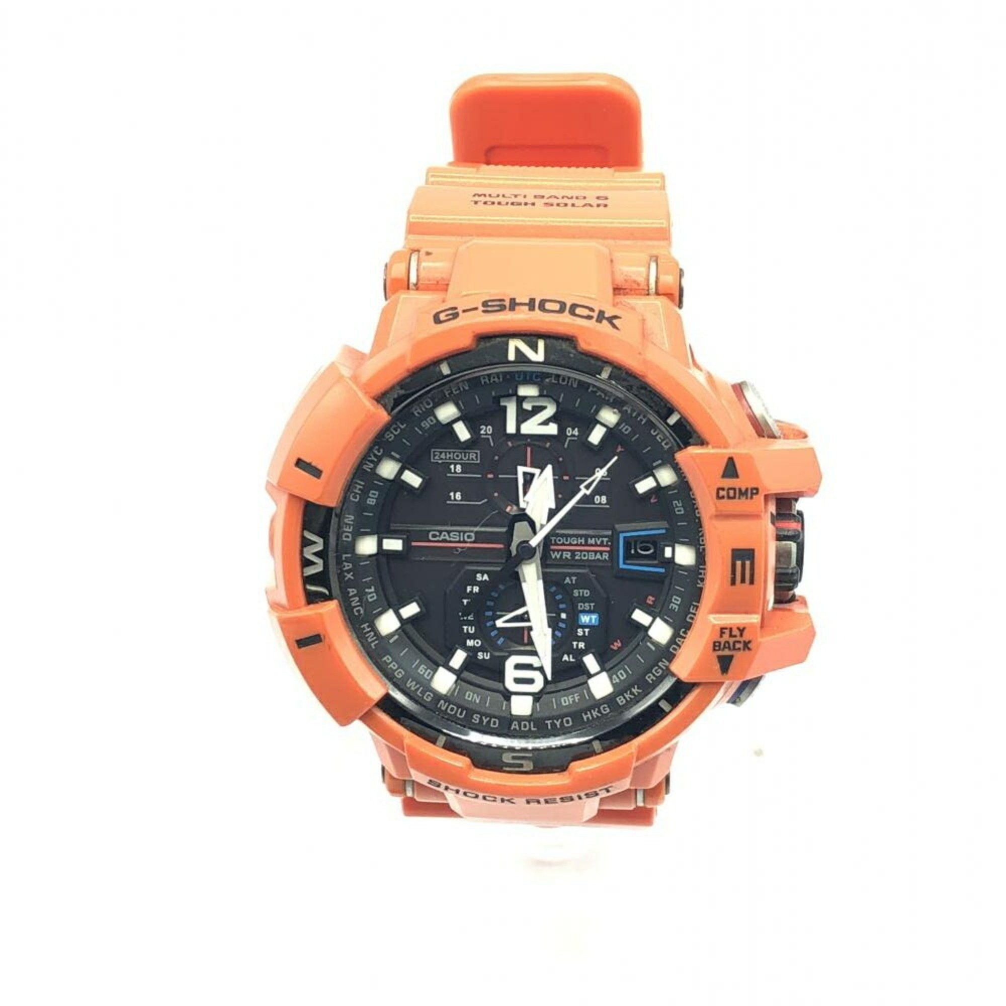 image of Casio G-Shock Watch Gw-A1100R-4Ajf Sky Cockpit Casio in Orange, Women's