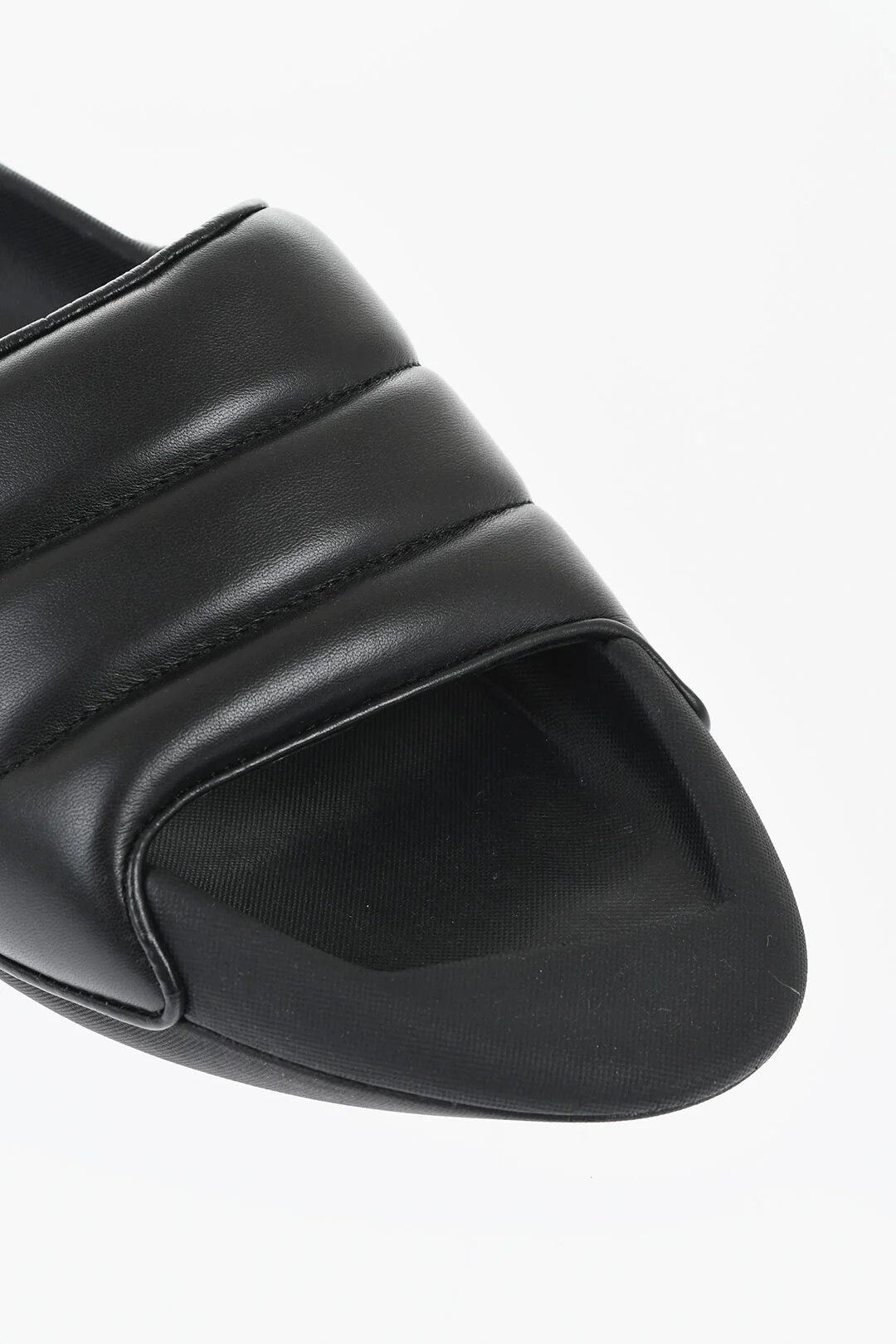 Balmain og1mm0326 Quilted Leather Sandals in Black Size US 10 / EU 43 - 4 Thumbnail