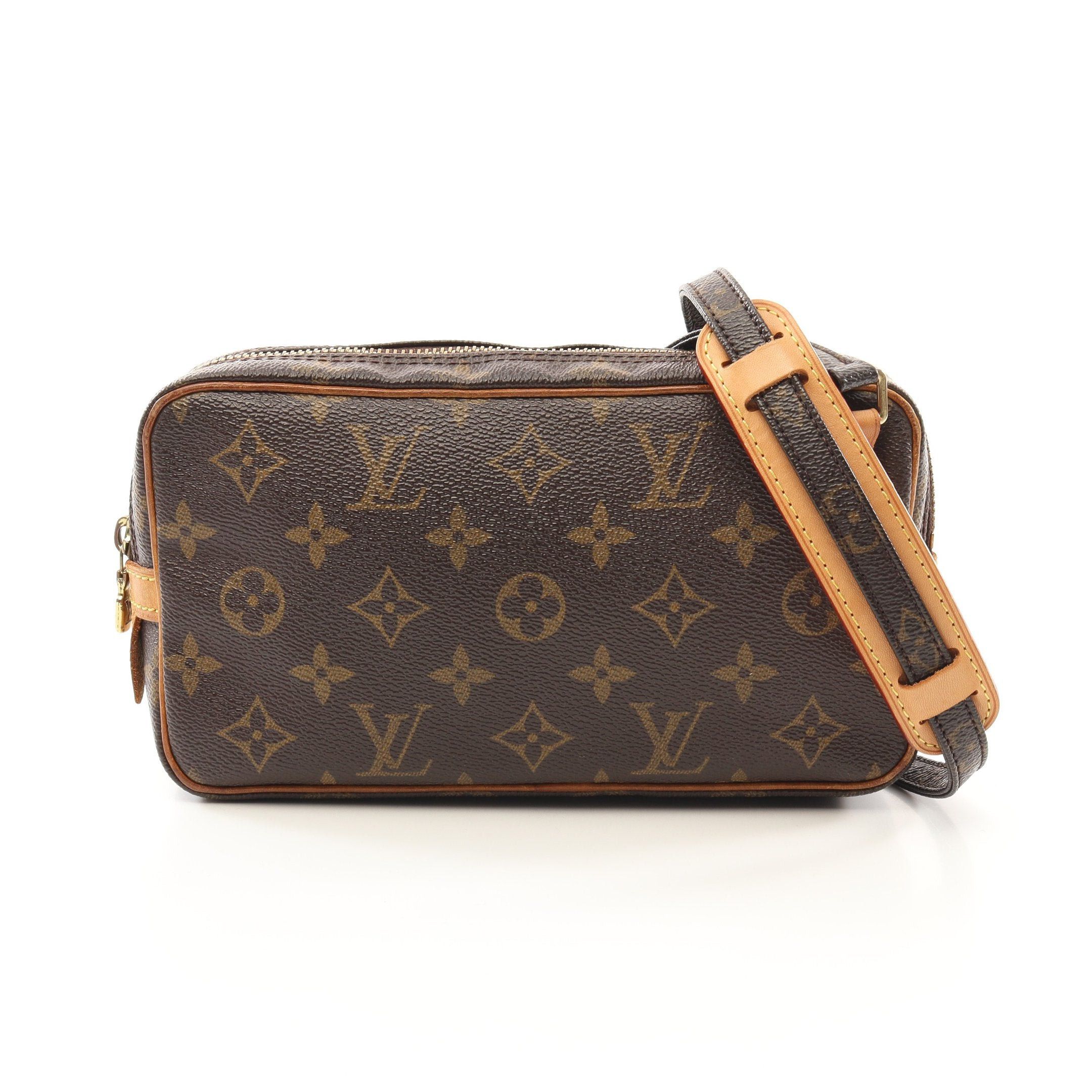 Louis Vuitton Louis Vuitton Marly Monogram Shoulder Bag Leather Brown Size ONE SIZE - 1 Thumbnail
