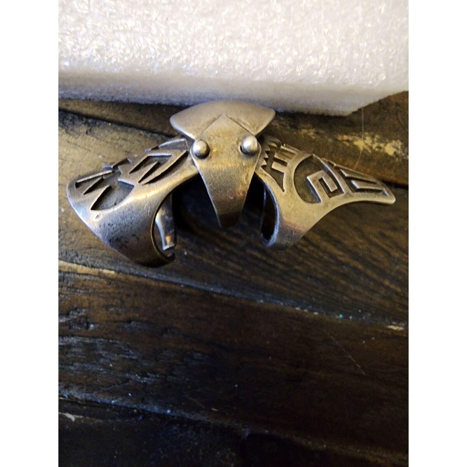 Other Full Finger Knuckle Armor Ring 925 Sterling Silver Medieval Size ONE SIZE - 4 Thumbnail