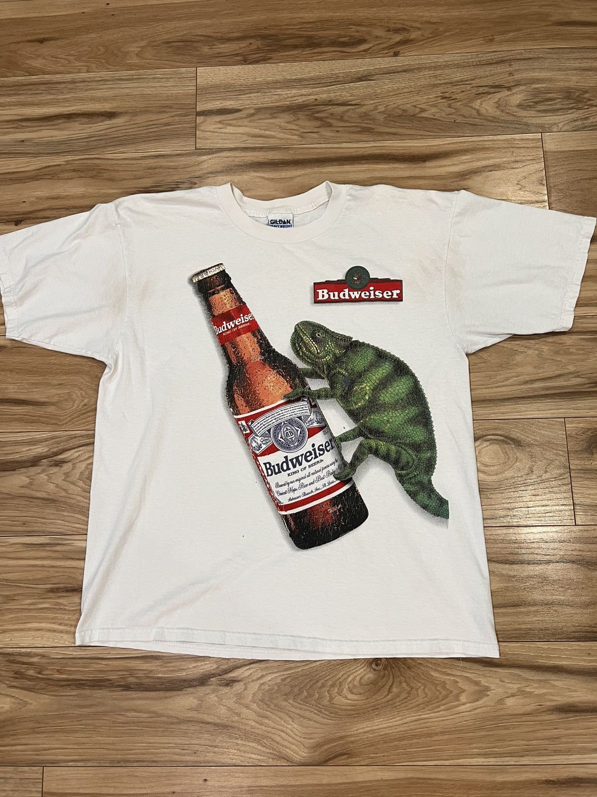 Vintage Vintage Budweiser Lizard Tee Size US XL / EU 56 / 4 - 1 Thumbnail
