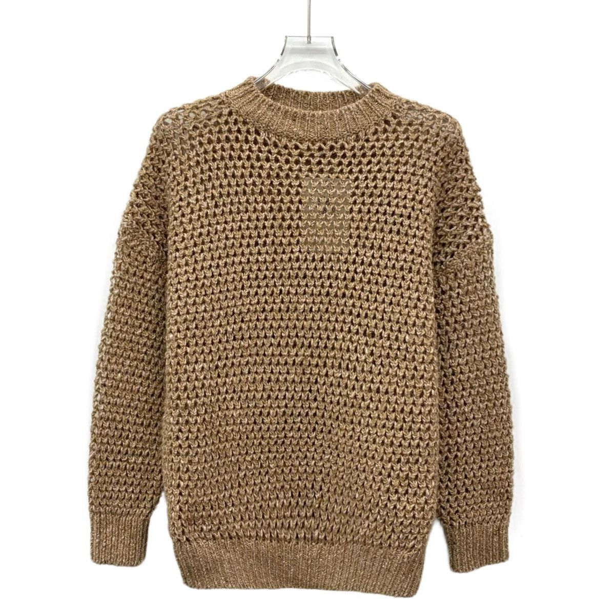Brunello Cucinelli Brunello Cucinelli Long Sleeve Hollow Knit Sweater K26WX Size XXS / US 00 / IT 34 - 1 Thumbnail