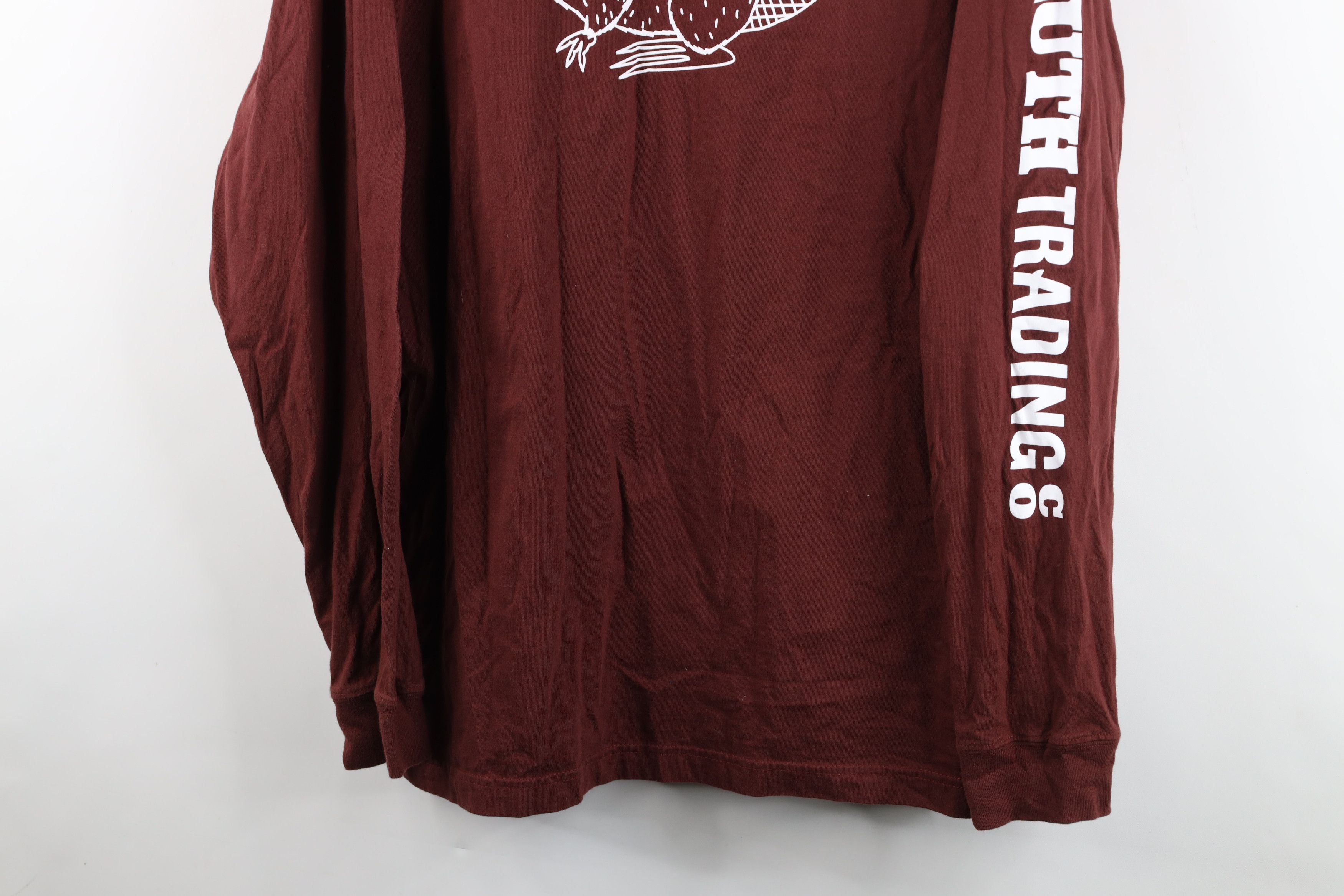 Duluth Trading Company Duluth Trading Co Relaxed Longtail T Beaver T-Shirt Maroon Size US XL / EU 56 / 4 - 3 Thumbnail
