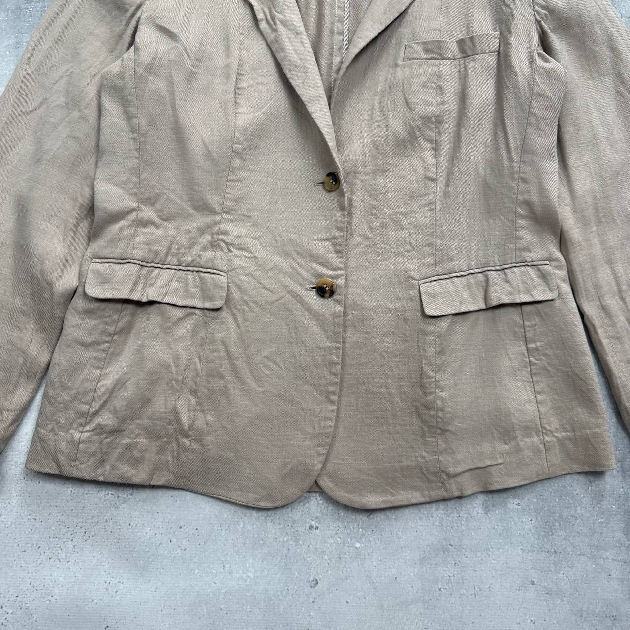 Etro ETRO Milano Two Button Linen Blazer Women’s Beige Size IT 46 Size L / US 10 / IT 46 - 5 Thumbnail