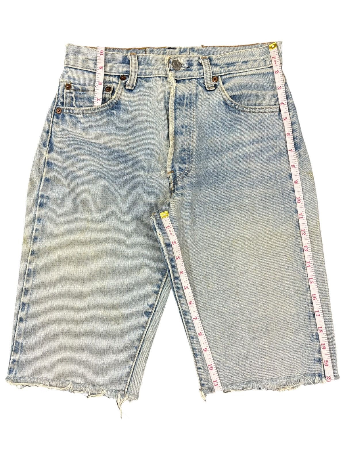 Levi's Vintage 70s Levis 501 Selvedge Distress Jean Shorts Button 6 Size US 27 - 10 Thumbnail