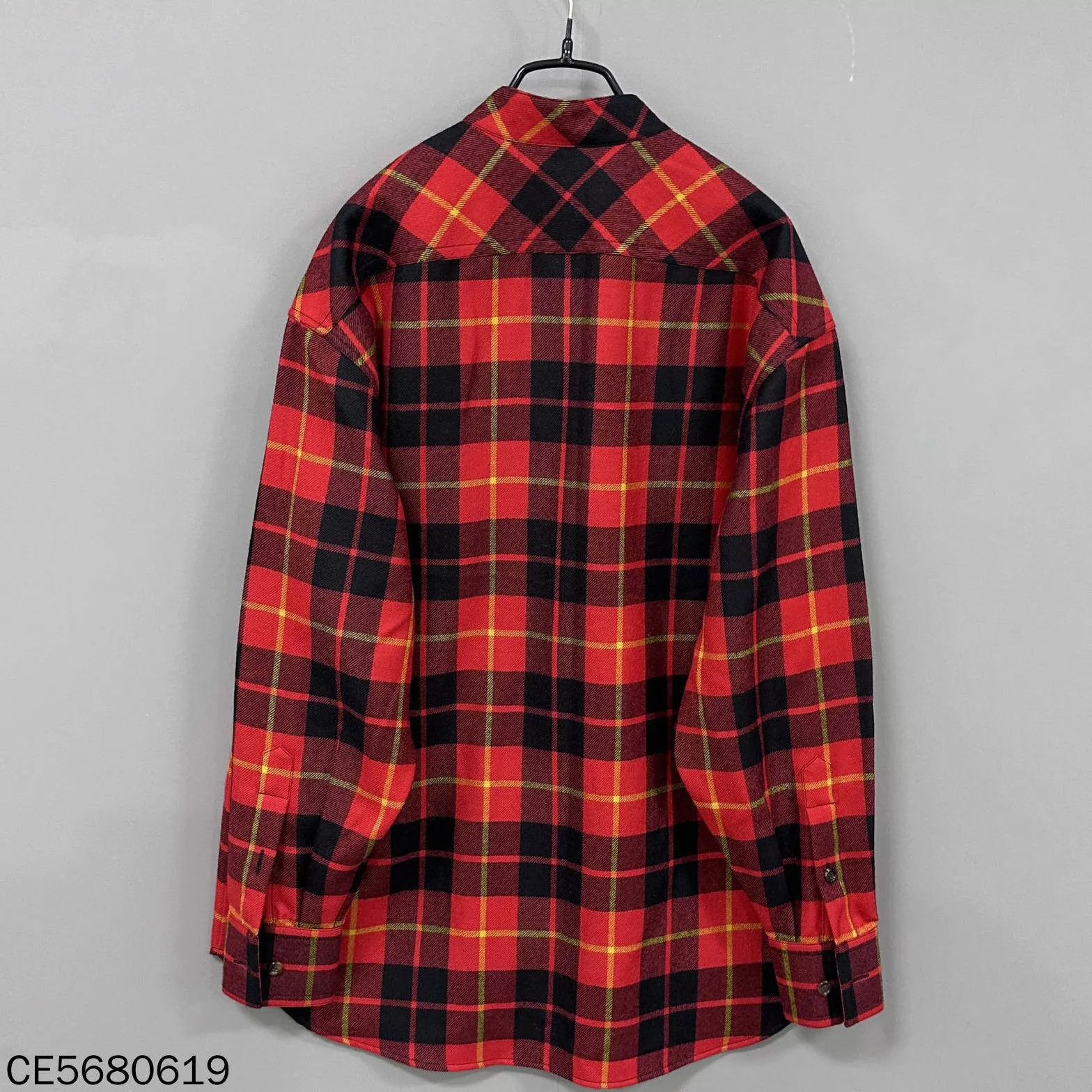 Gucci GUCCI Red Black Checkered Double G Shirt 38 Size XS / US 0-2 / IT 36-38 - 3 Thumbnail