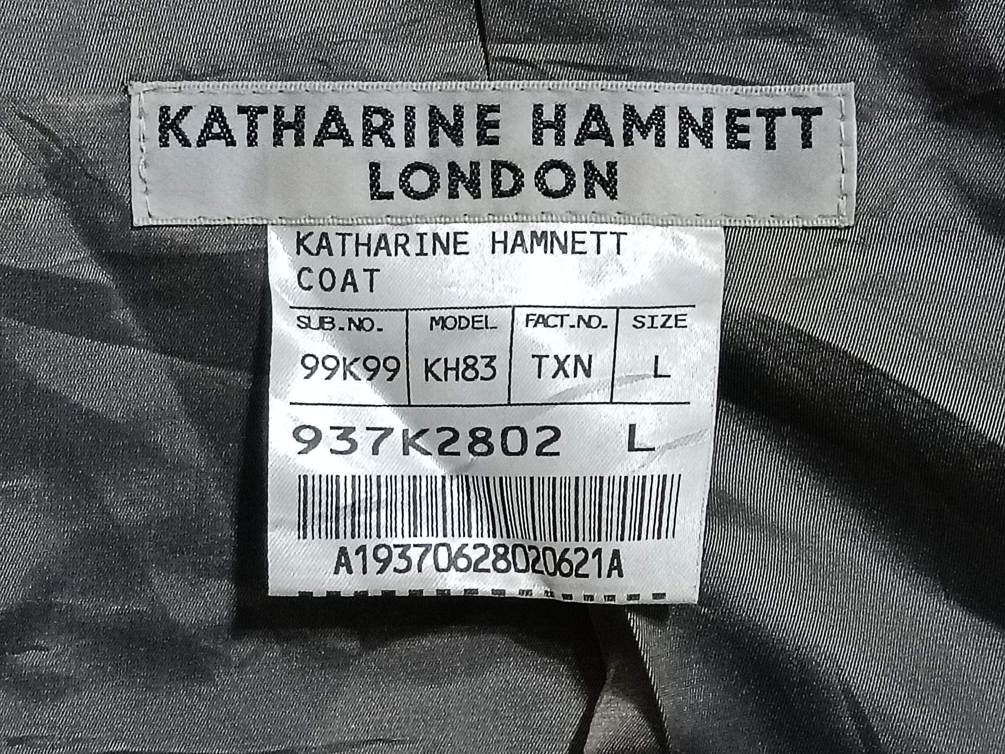 Katharine Hamnett London KATHERINE HAMNET DOUBLE BREAST JACKET Size L / US 10 / IT 46 - 2 Thumbnail