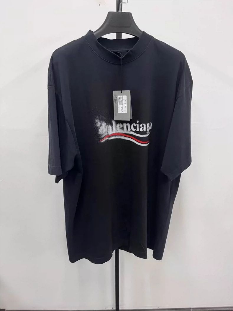 Balenciaga Balenciaga Blur Coke Dissipative Coke Short Sleeve T-Shirt Size US S / EU 44-46 / 1 - 1 Thumbnail