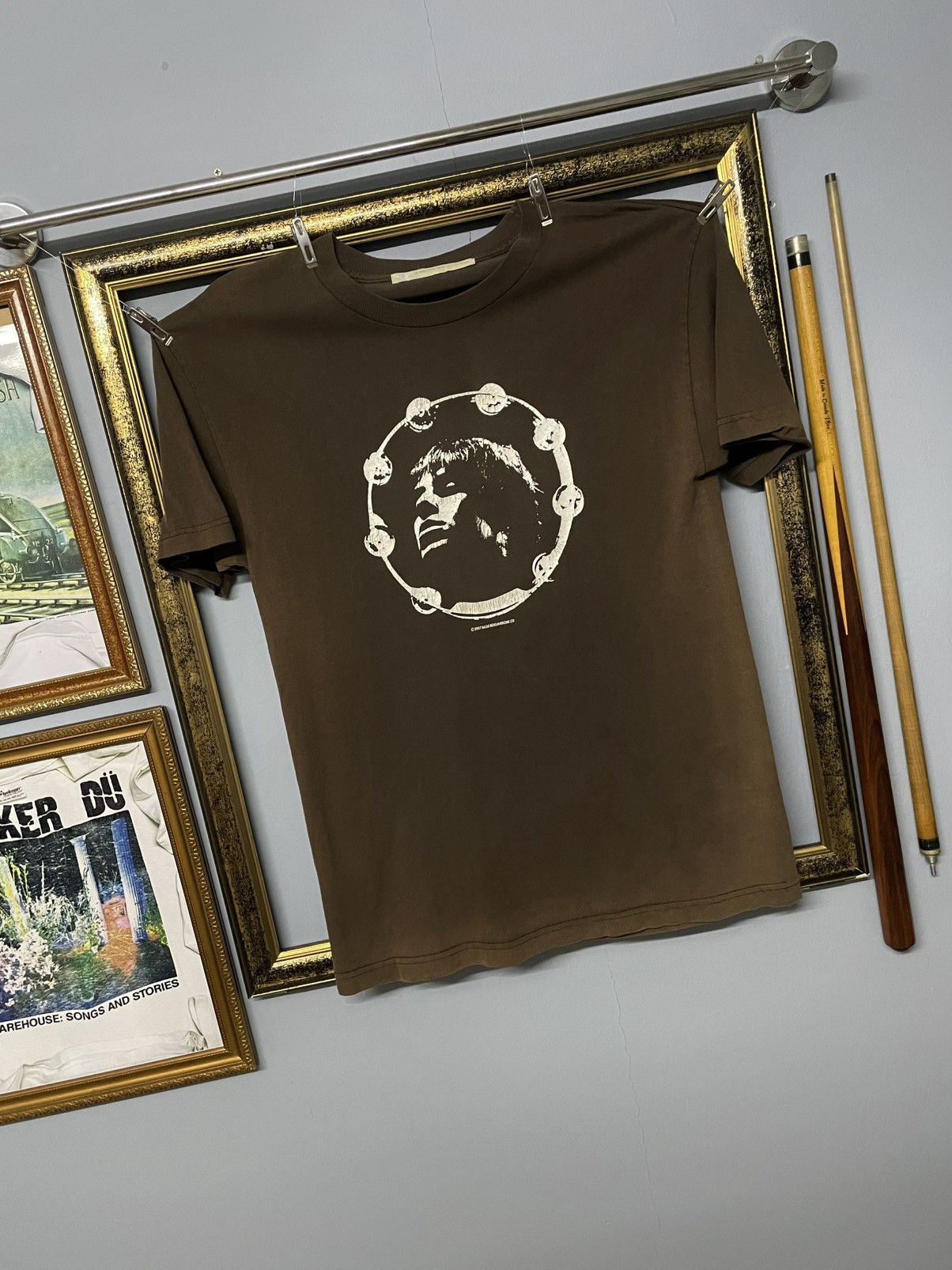 Vintage Vintage Oasis Sunfaded Liam Gallagher Tambourine Iconic Tee Size US M / EU 48-50 / 2 - 2 Thumbnail