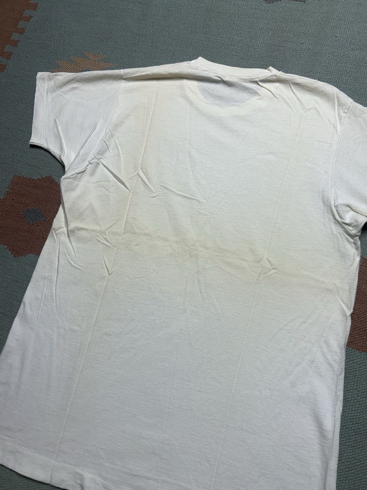 Vintage Vintage 70s blank white t shirt fruit of the loom cotton L Size US L / EU 52-54 / 3 - 9 Thumbnail