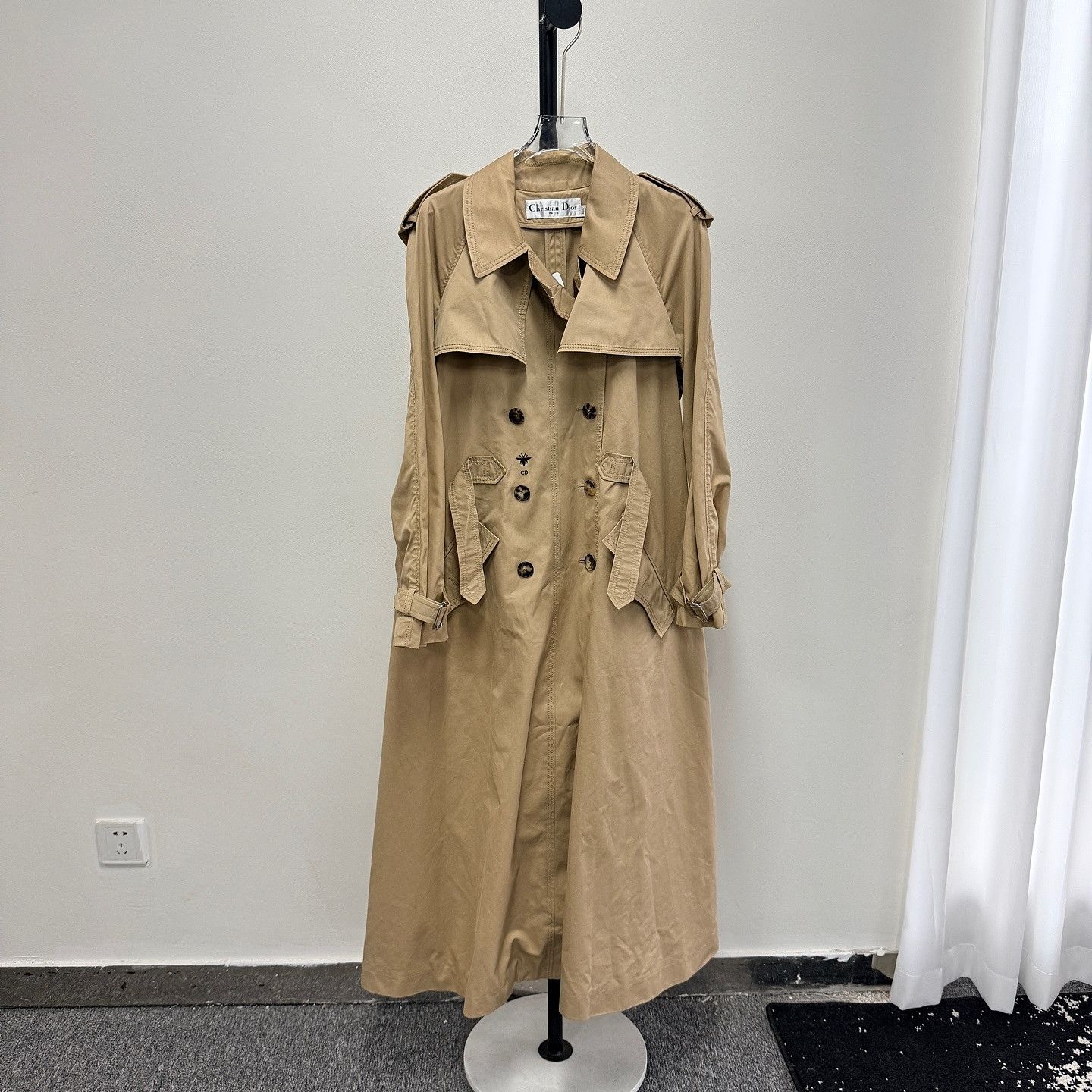 Dior Christian Dior Bee Embroidery Trench Coat Size 40 Size M / US 6-8 / IT 42-44 - 1 Thumbnail