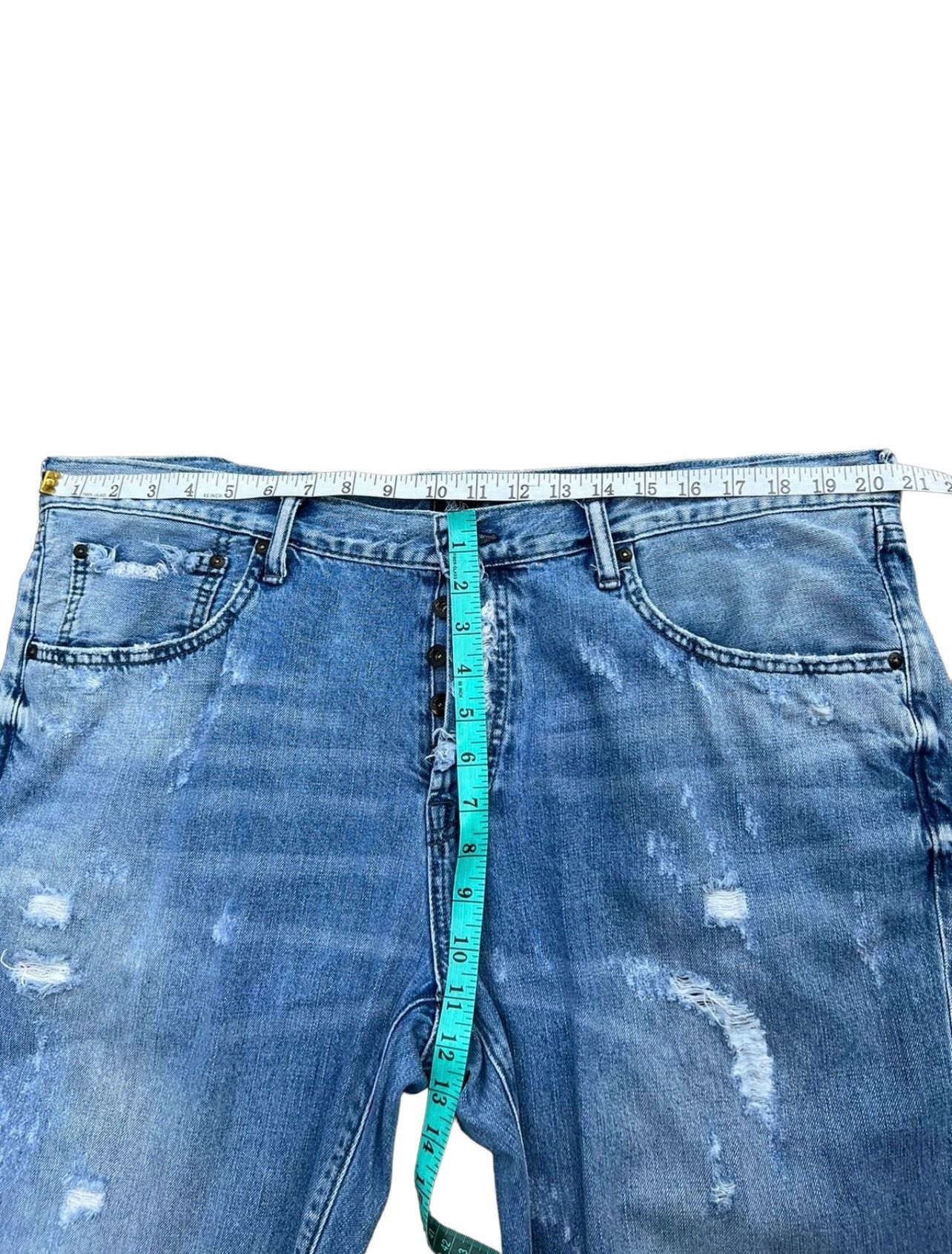 Prps Vintage PRPS Rips Distress Denim Demon Fit Jeans Size US 40 / EU 56 - 3 Thumbnail