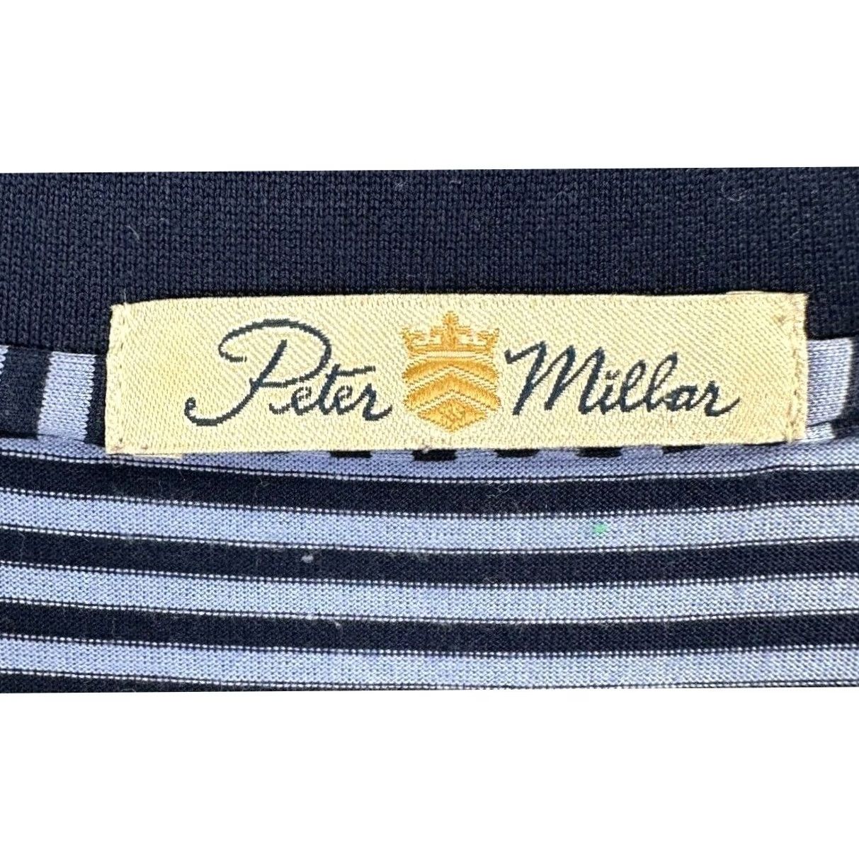 Peter Millar Peter Millar Polo Shirt Rugby Shirt Striped Purple Cotton Short Sleeve Adult XL Men Size US XL / EU 56 / 4 - 3 Thumbnail