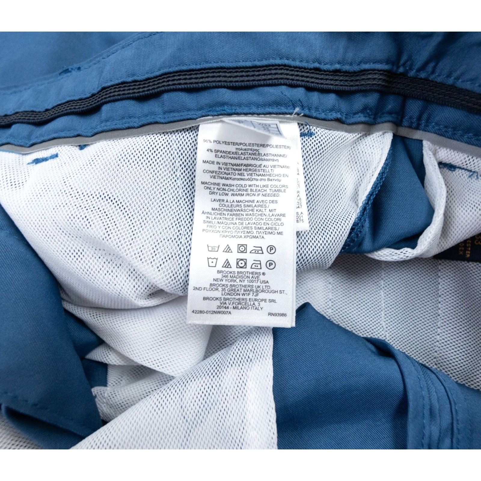 Brooks Brothers Brooks Brothers Shorts Adult 33 Blue Chino Bermuda 9" Stretch Casual Preppy Mens Size US 33 - 7 Thumbnail